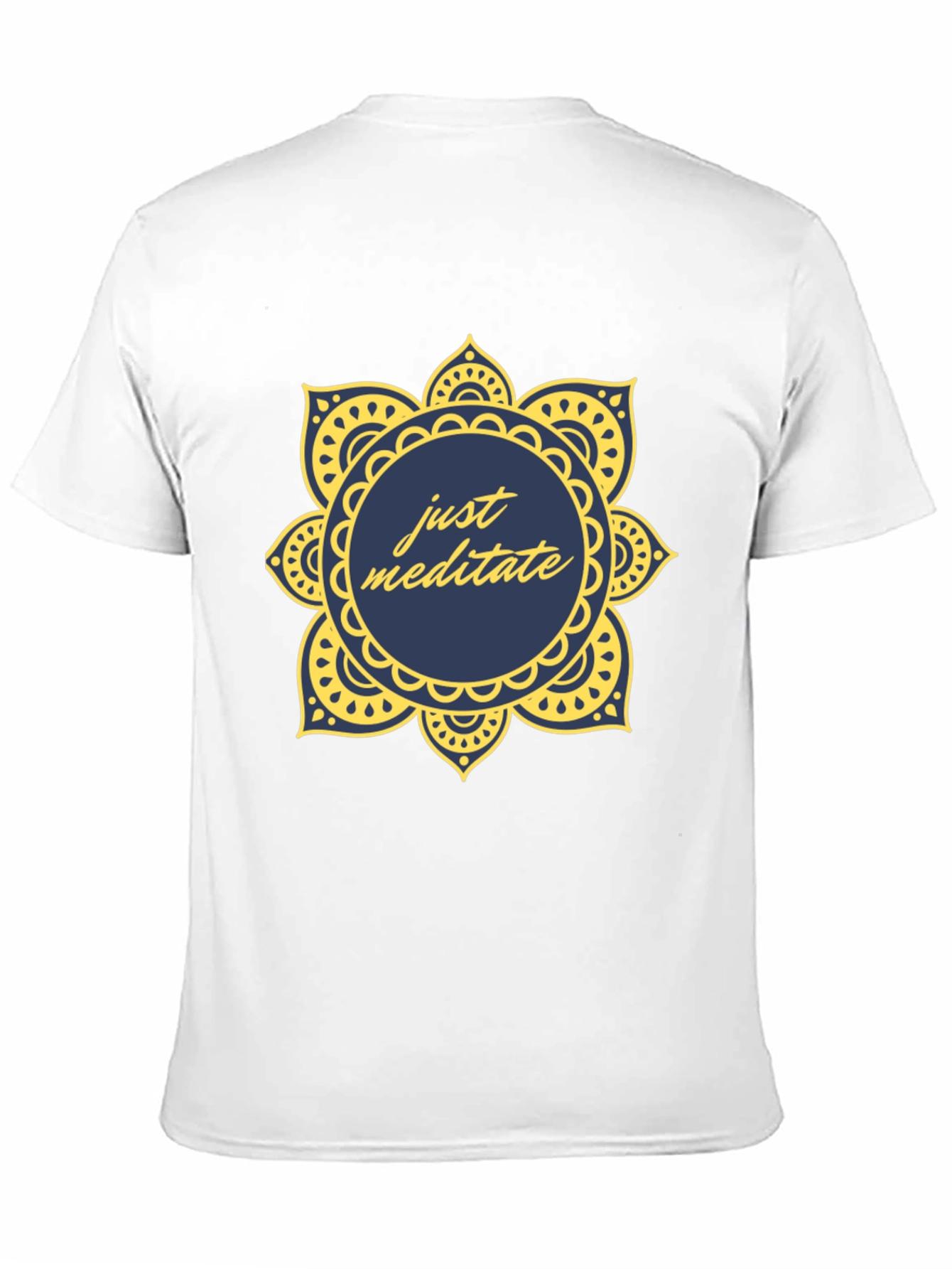 Just Meditate Mandala T-Shirt - Stylish Comfort
