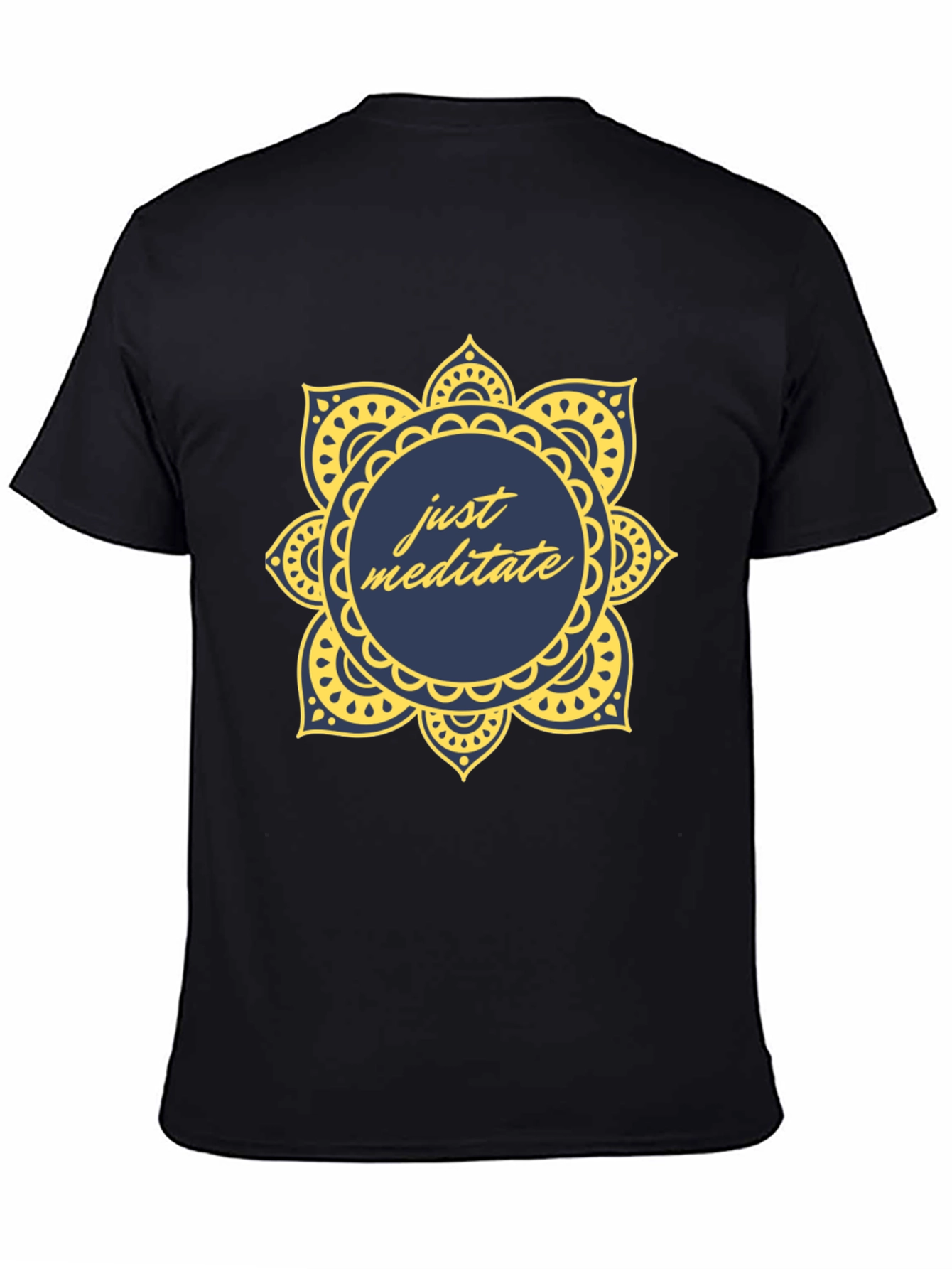 Just Meditate Mandala T-Shirt - Stylish Comfort