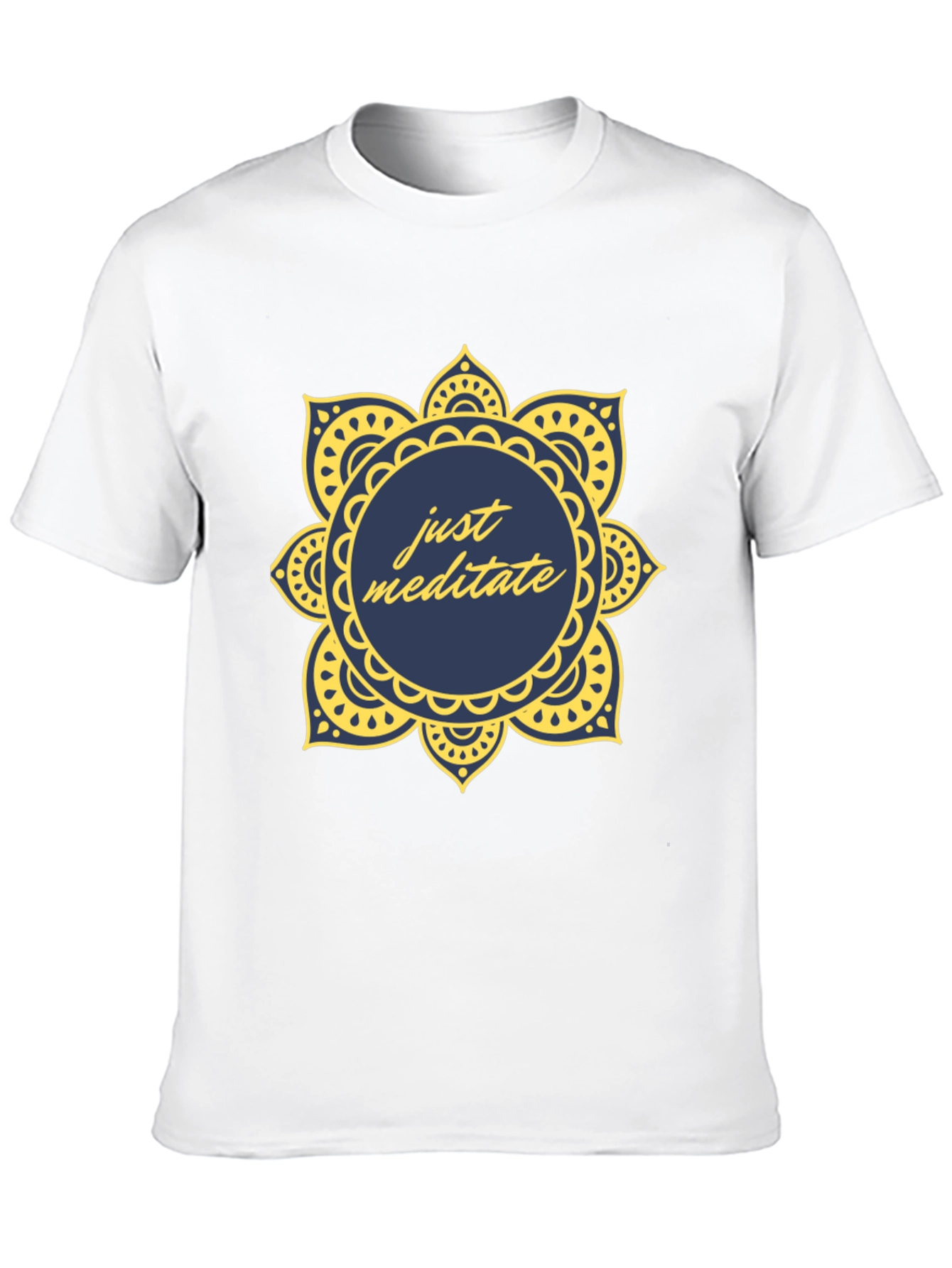 Just Meditate Mandala T-Shirt - Stylish Comfort