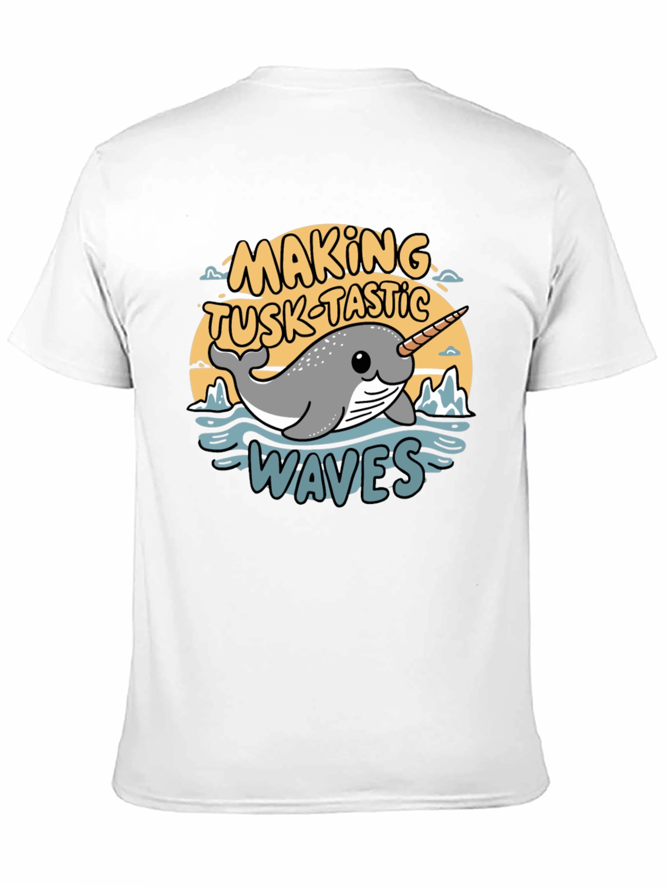 Narwhal Tusk-Tastic Waves Graphic Tee