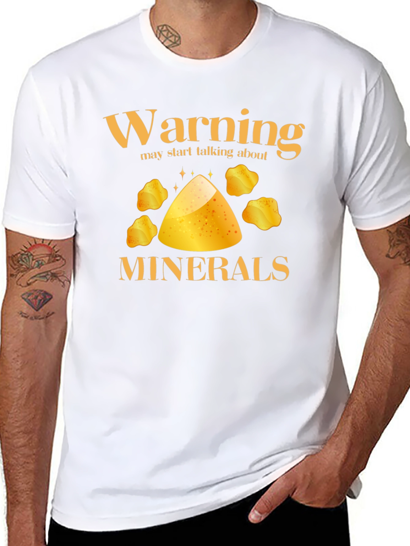 Warning Minerals Funny Graphic T-Shirt