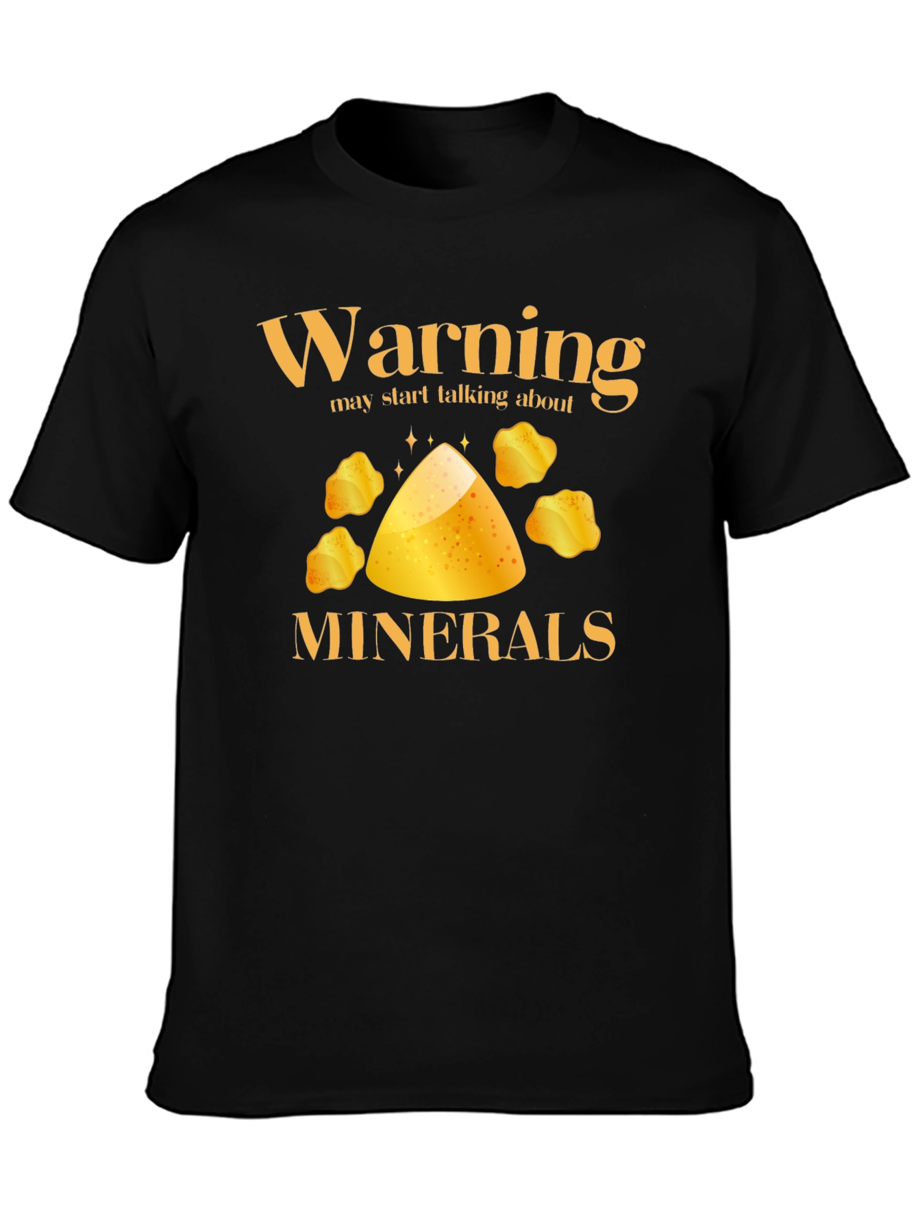 Warning Minerals Funny Graphic T-Shirt