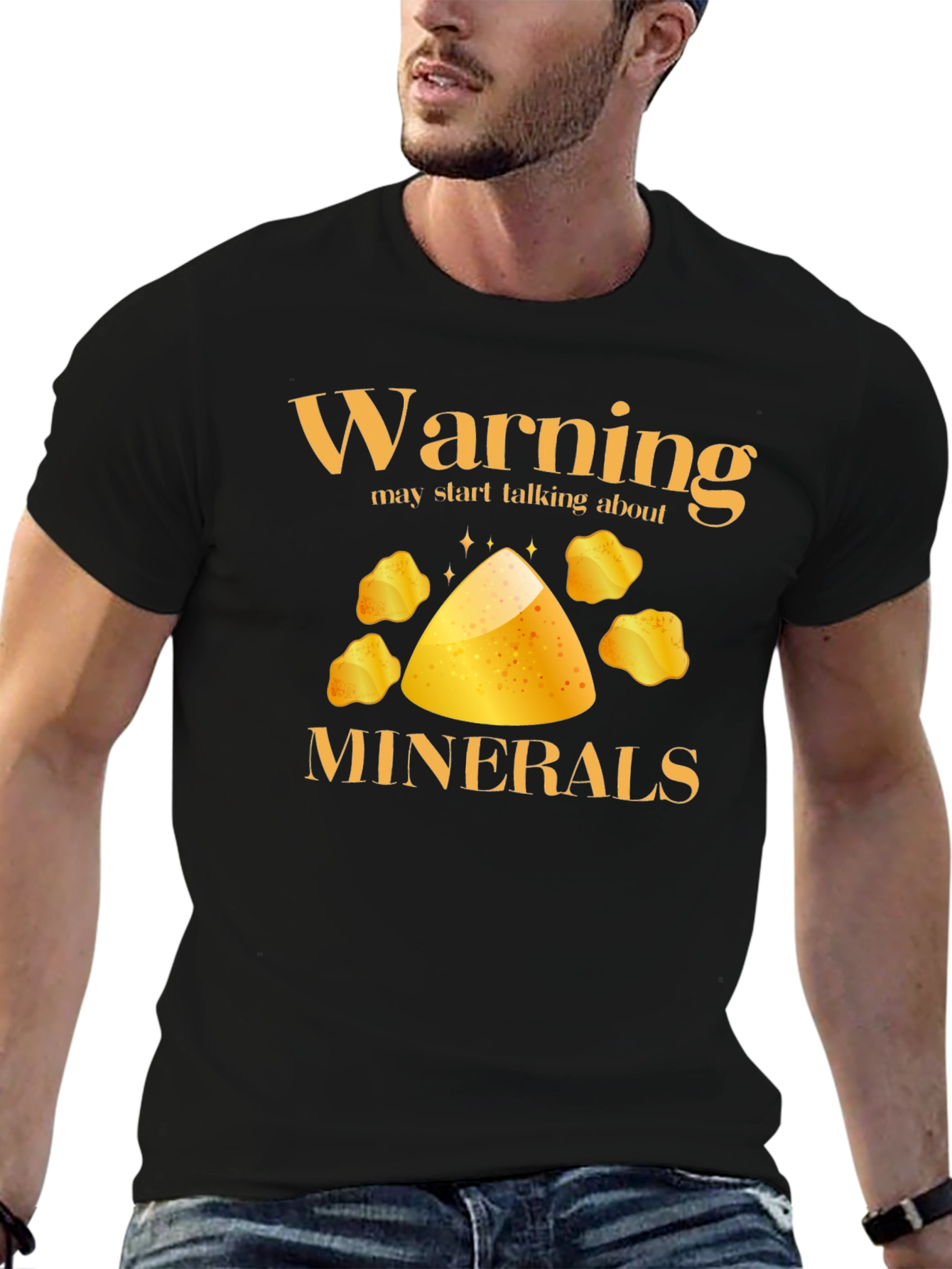 Warning Minerals Funny Graphic T-Shirt