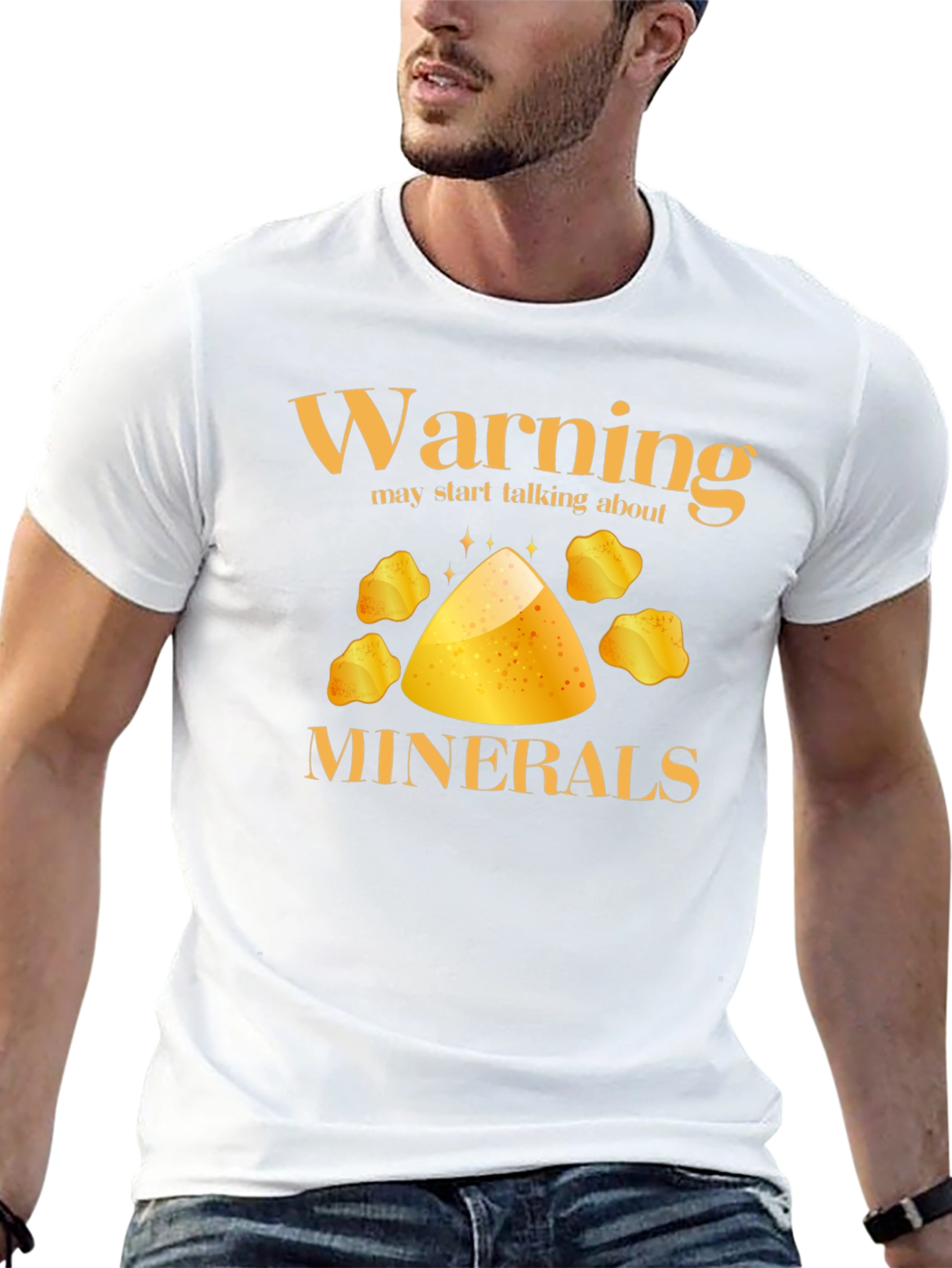 Warning Minerals Funny Graphic T-Shirt