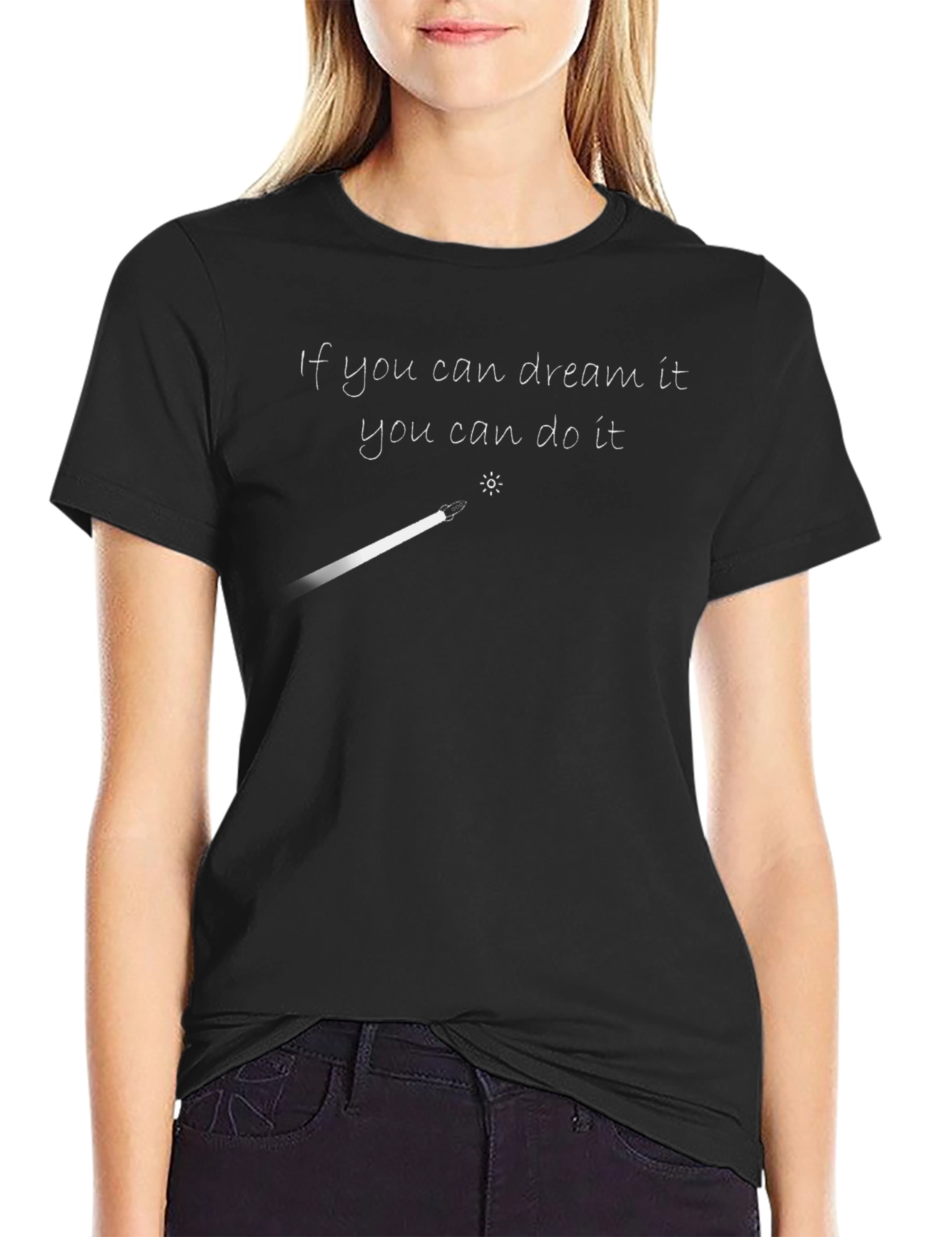 Dream It Do It Mens Black T-Shirt