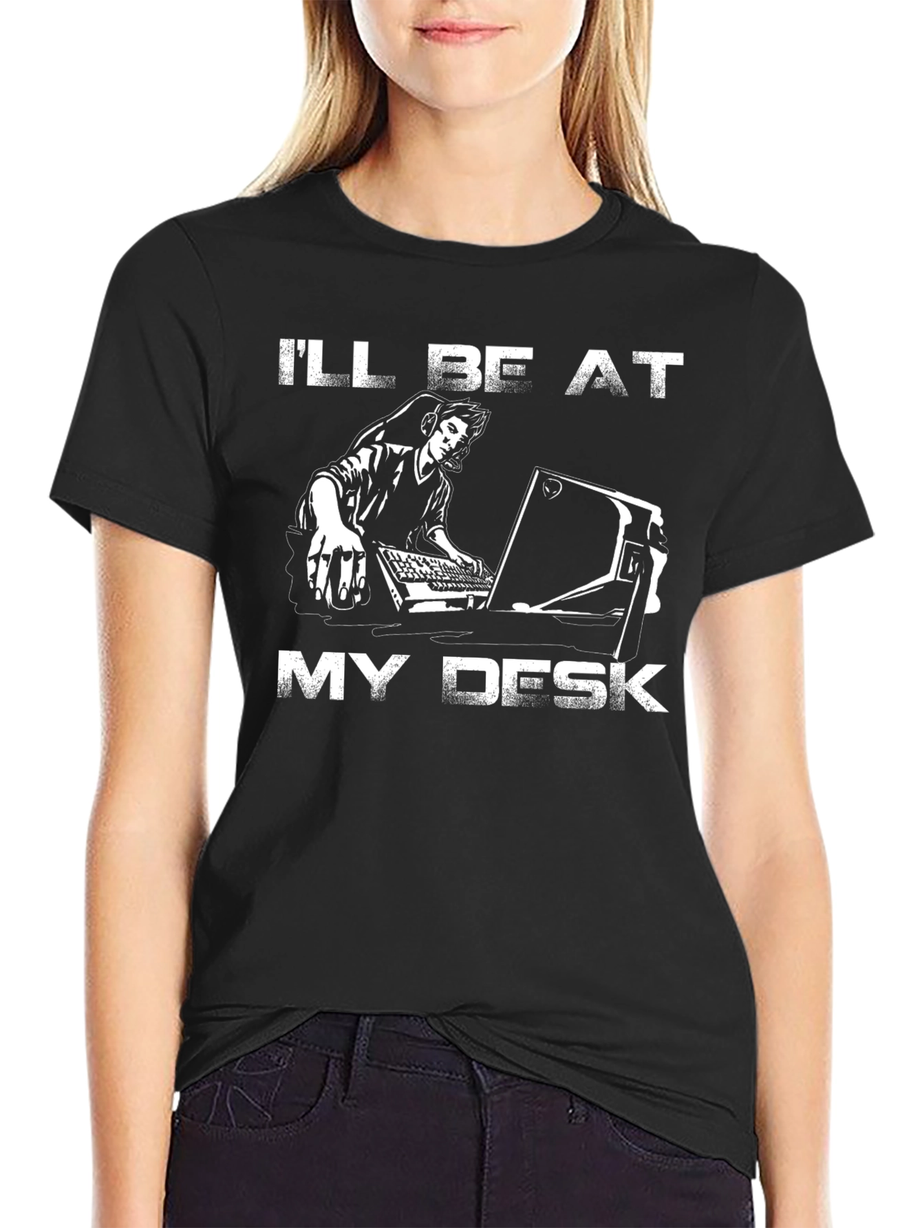 Gamer Graphic Tee - Ill Be At My Desk