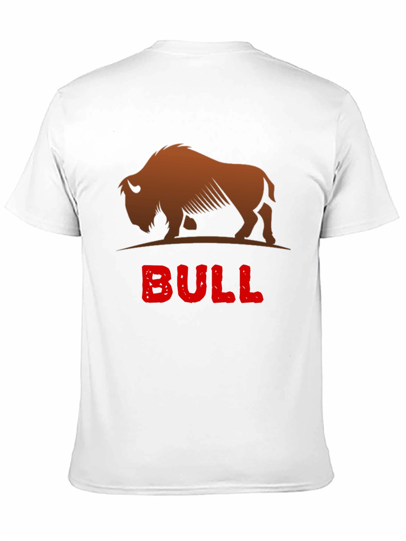 Cool Bison Bull Graphic Black T-Shirt