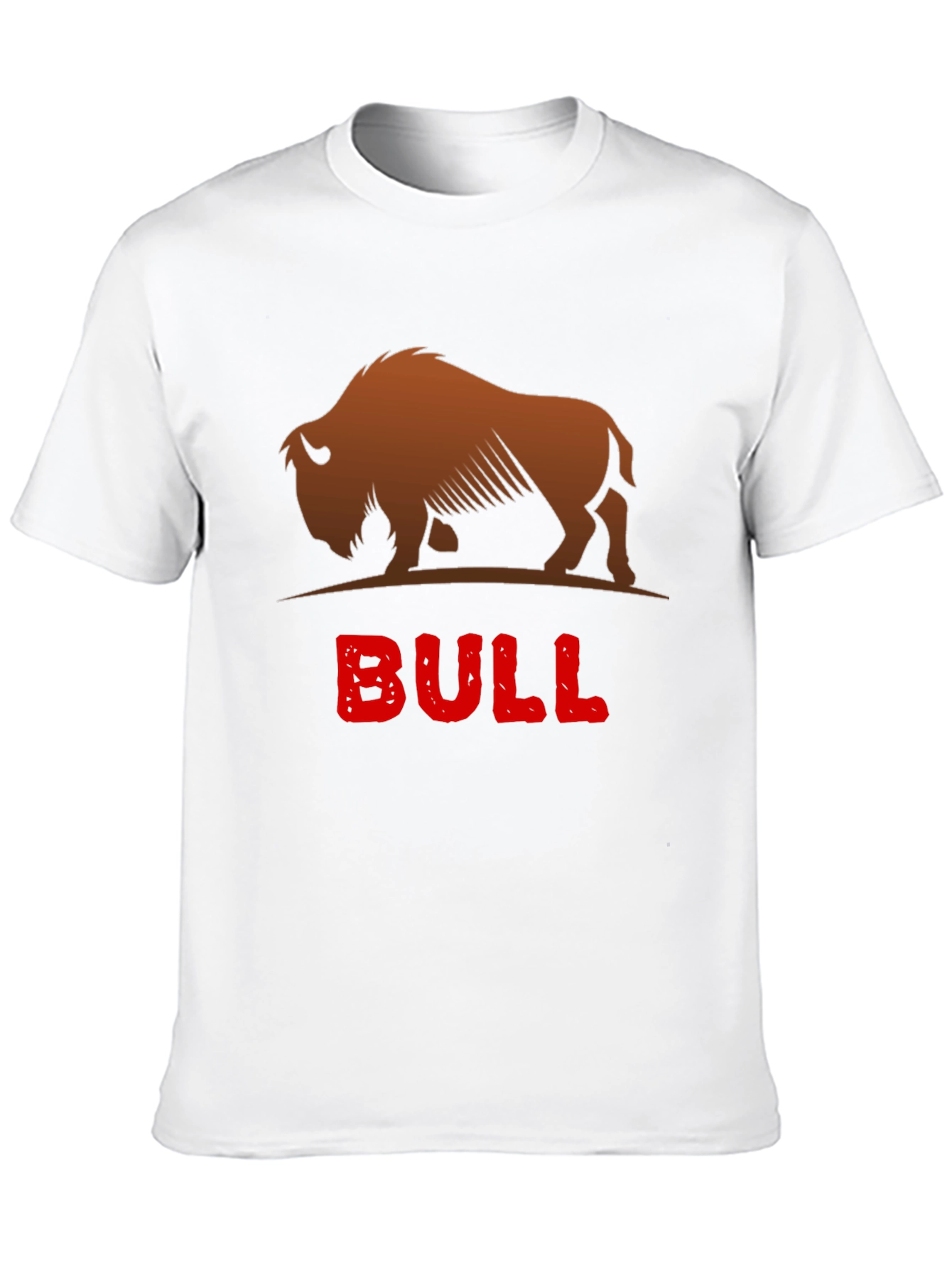 Cool Bison Bull Graphic Black T-Shirt