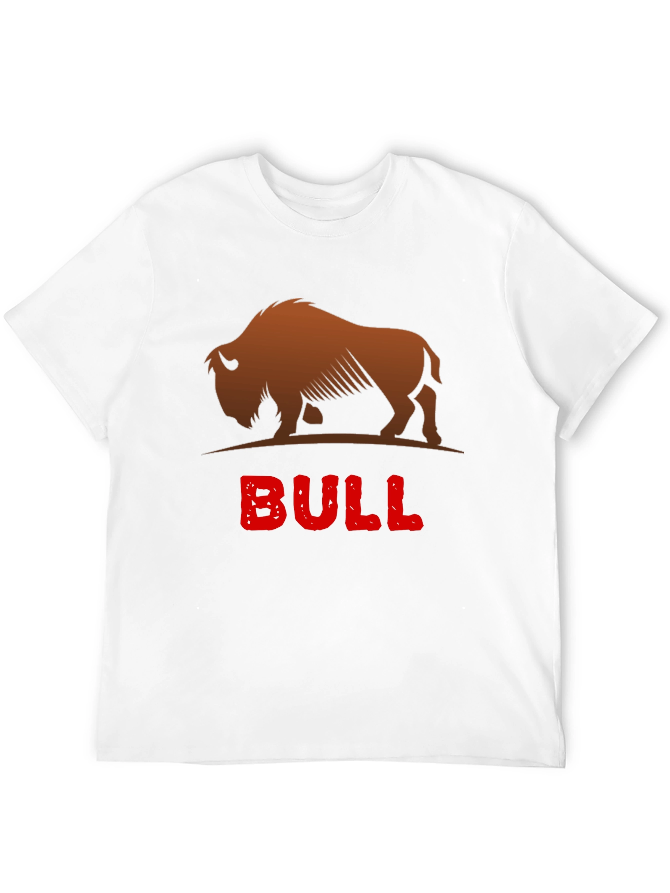 Cool Bison Bull Graphic Black T-Shirt