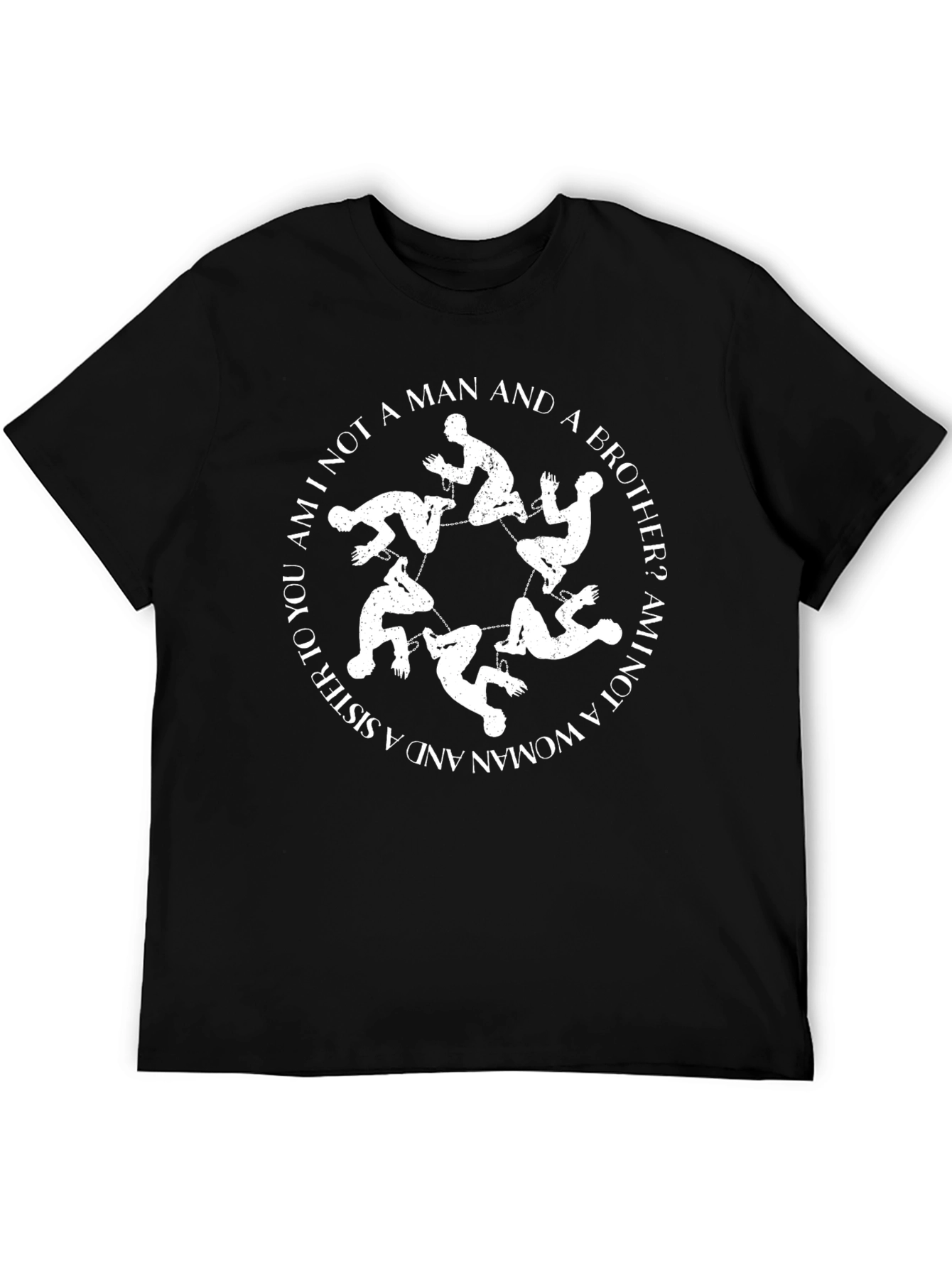 Circular Figure T-Shirt - Am I Not A Man?