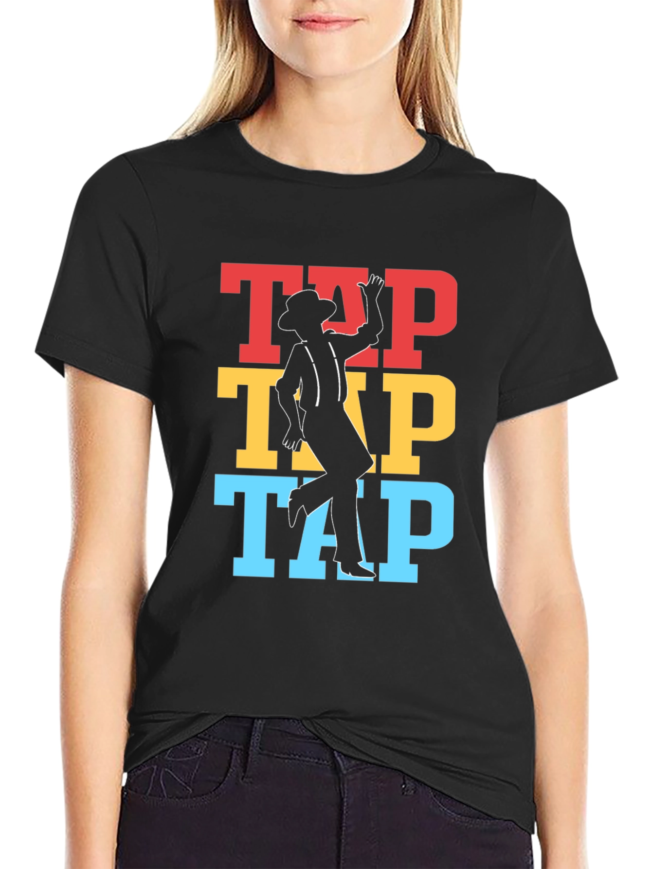 Tap Dance Graphic T-Shirt - Retro Dancer Tee