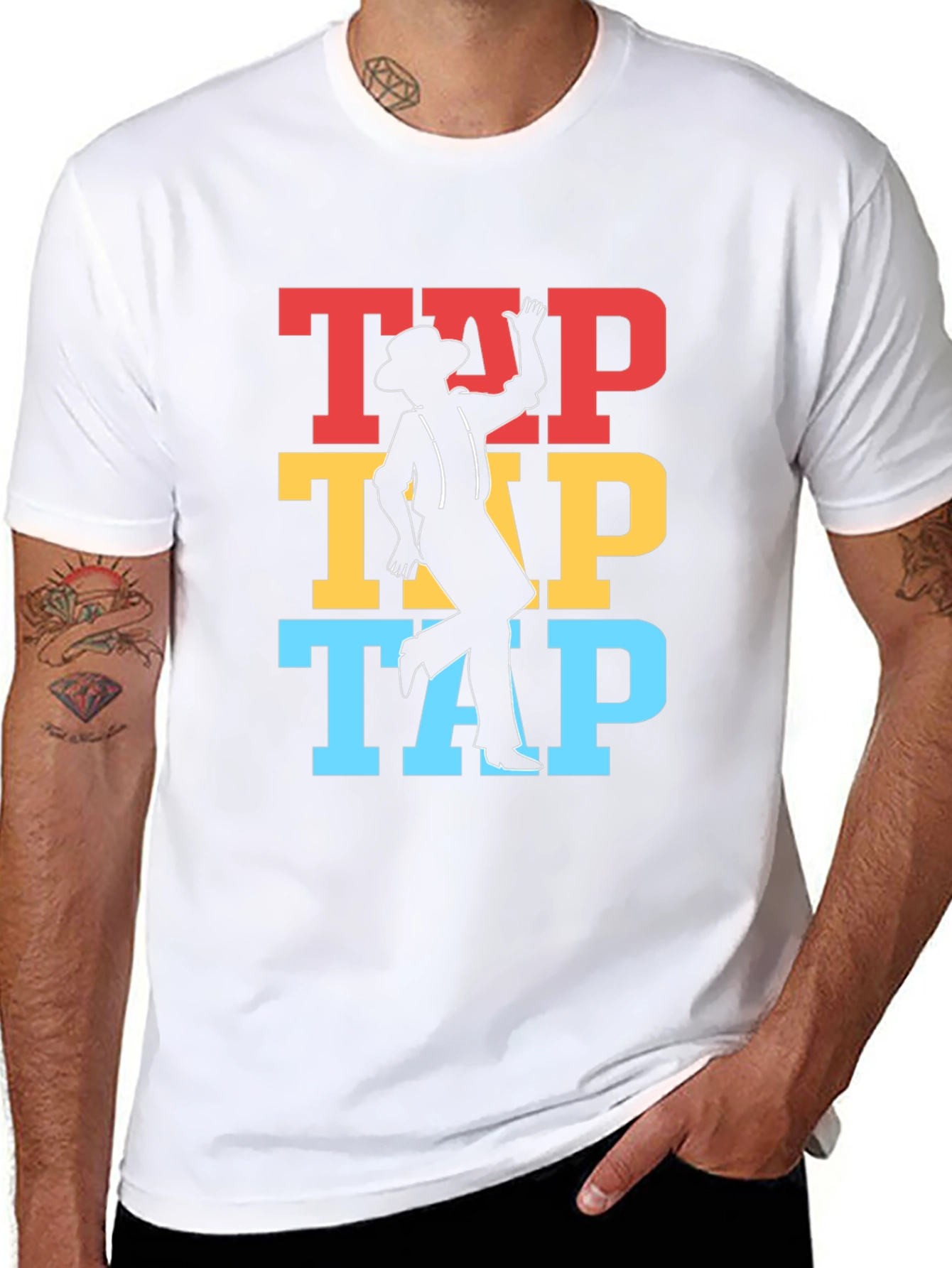 Tap Dance Graphic T-Shirt - Retro Dancer Tee