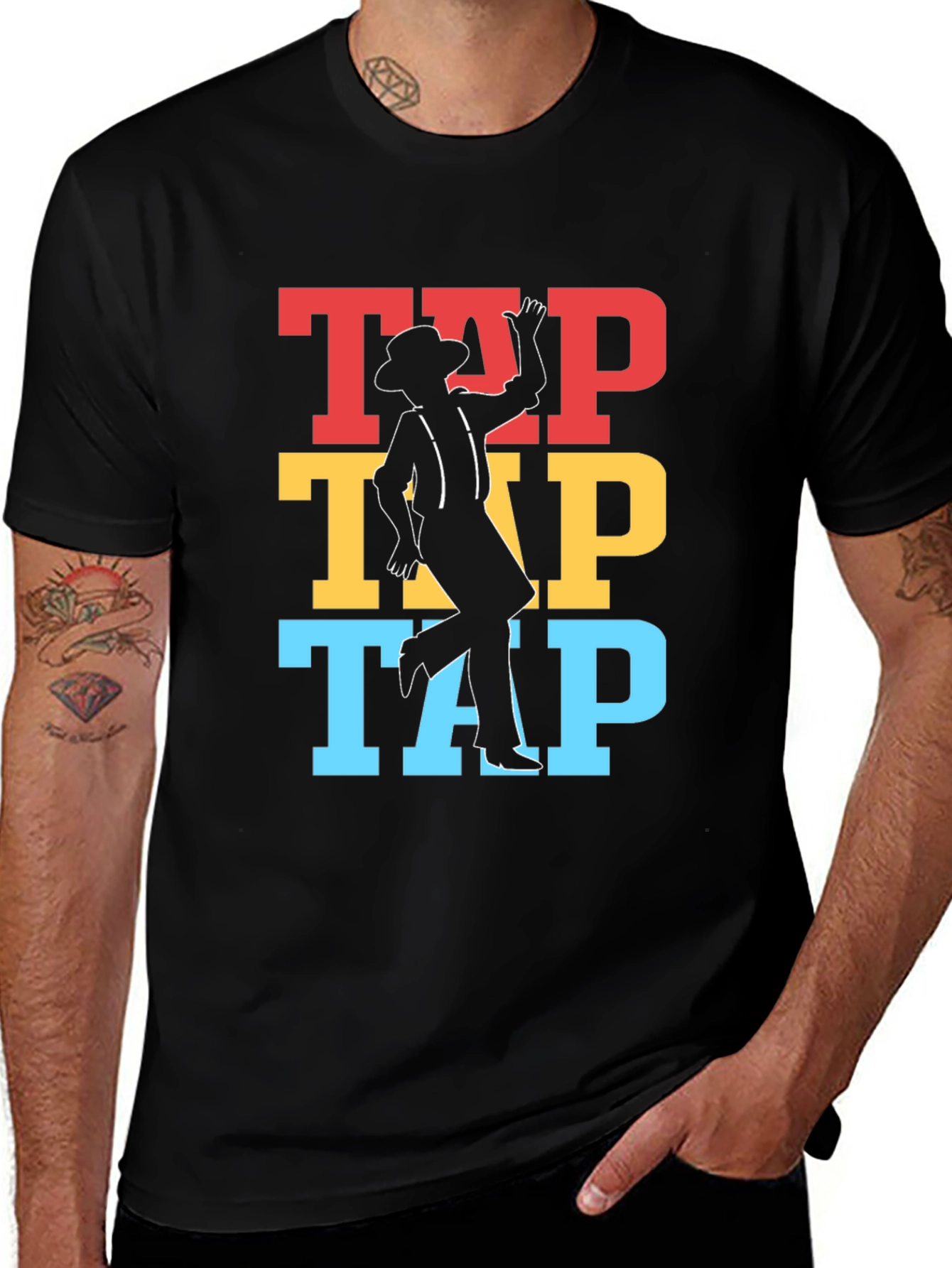 Tap Dance Graphic T-Shirt - Retro Dancer Tee