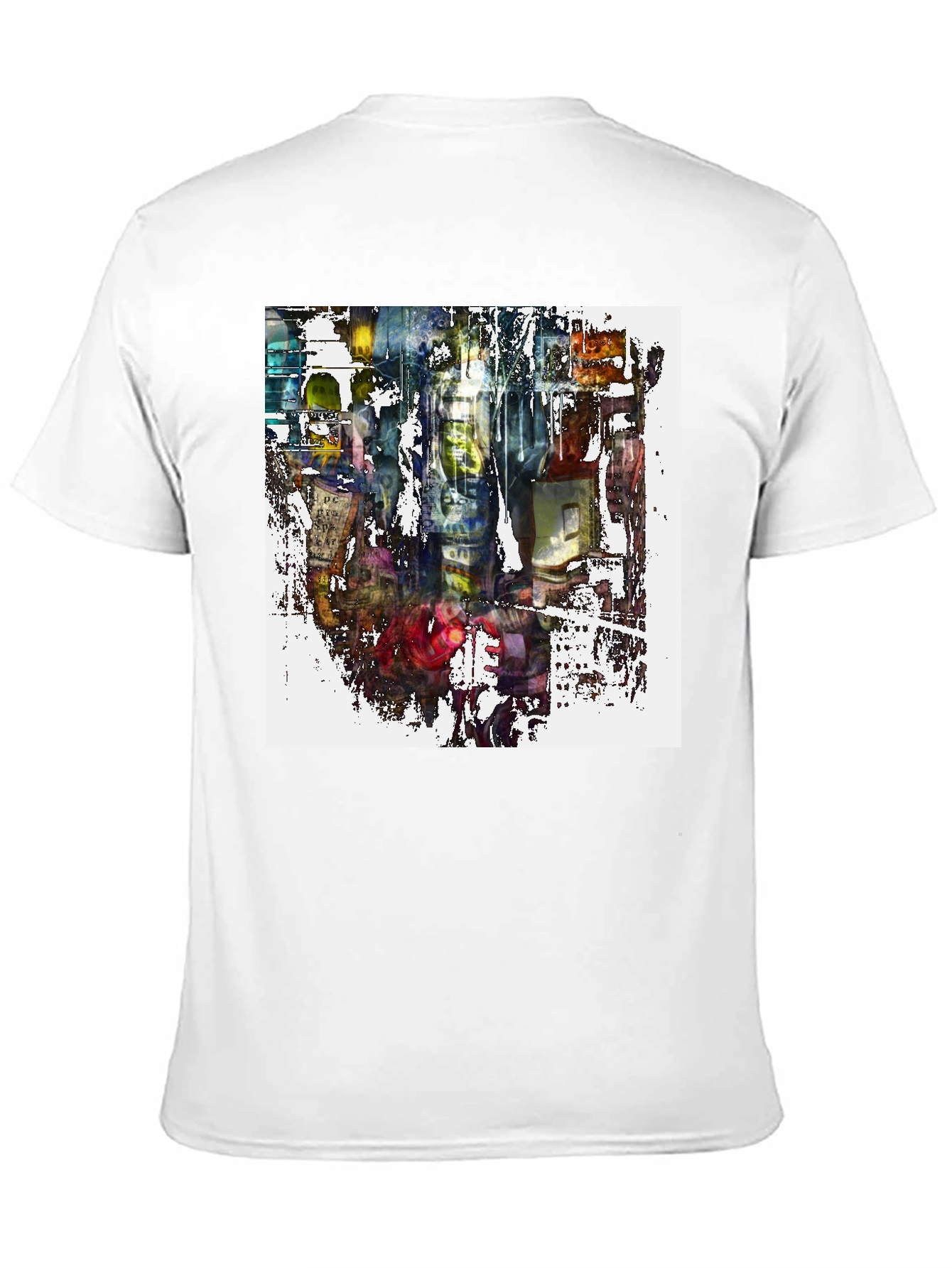 Abstract Cityscape Graphic Print Tee