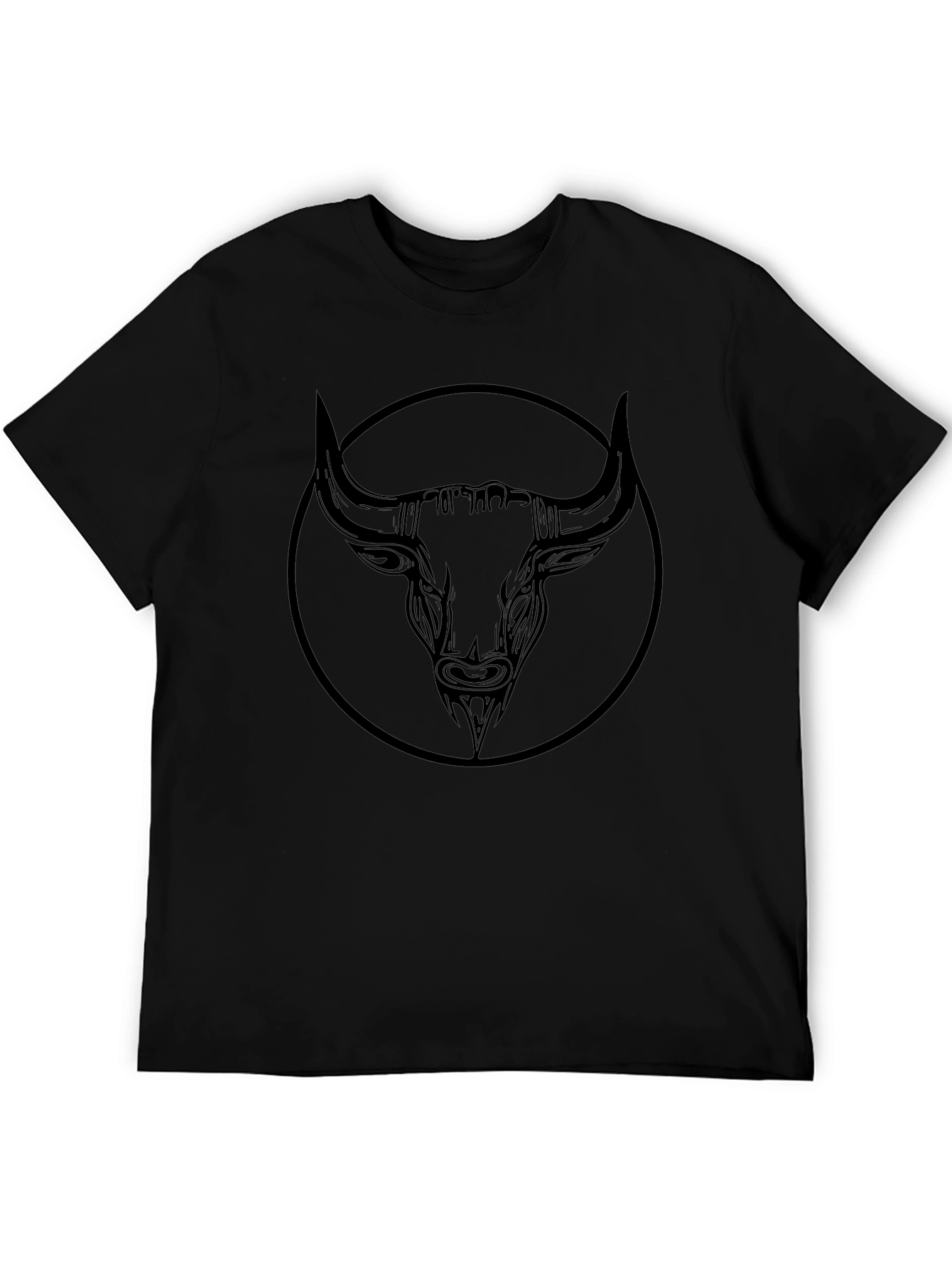 Black Bull Graphic Tee - Mens Casual Shirt