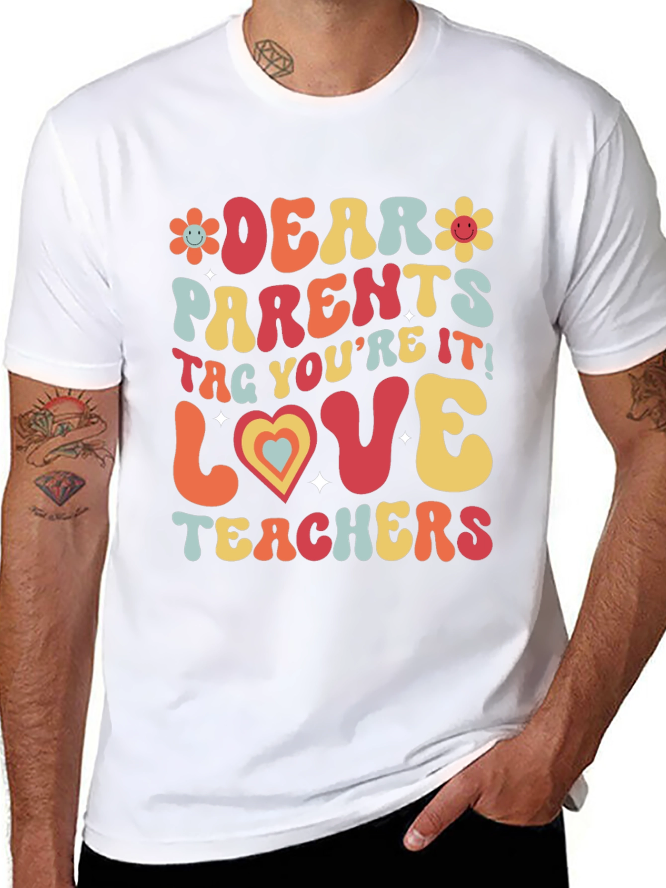 Dear Parents Love Teachers Graphic T-Shirt