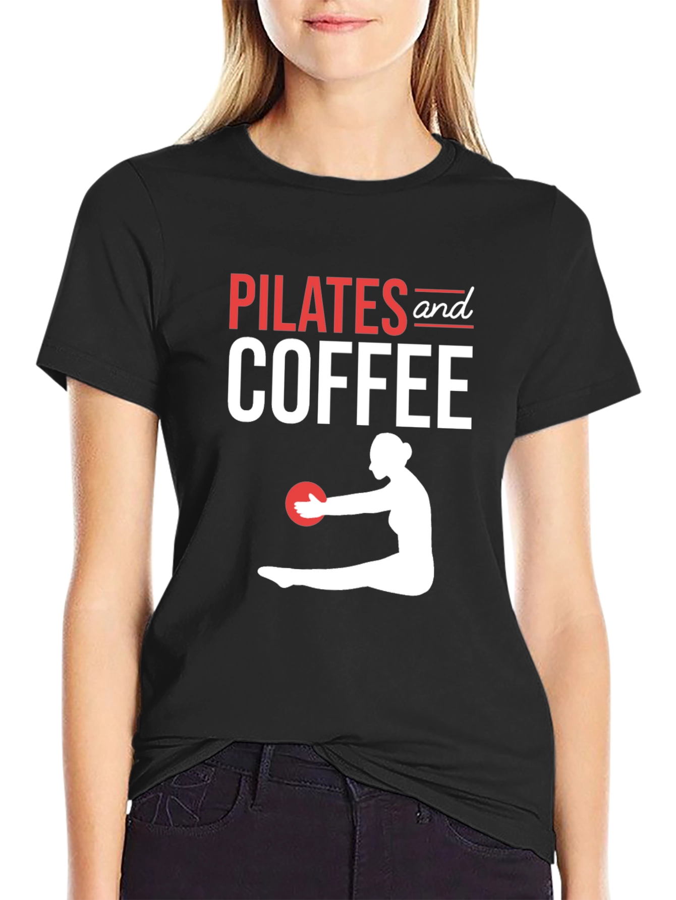 Pilates and Coffee Graphic T-Shirt