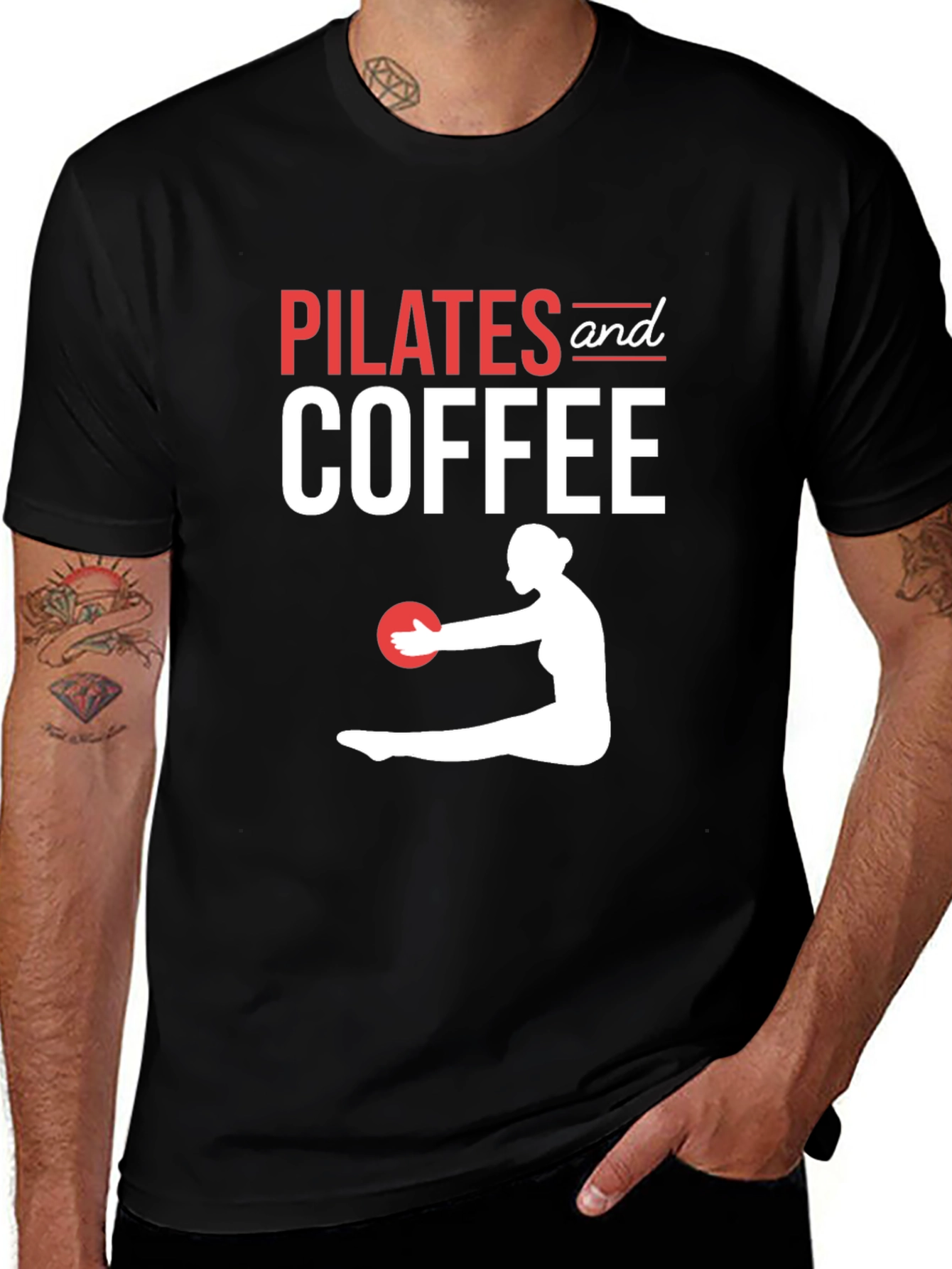 Pilates and Coffee Graphic T-Shirt