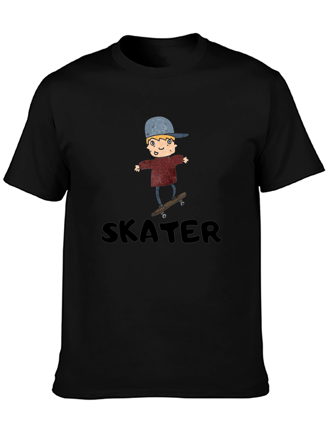 Skater Boy Graphic T-Shirt - Cool Cartoon Tee