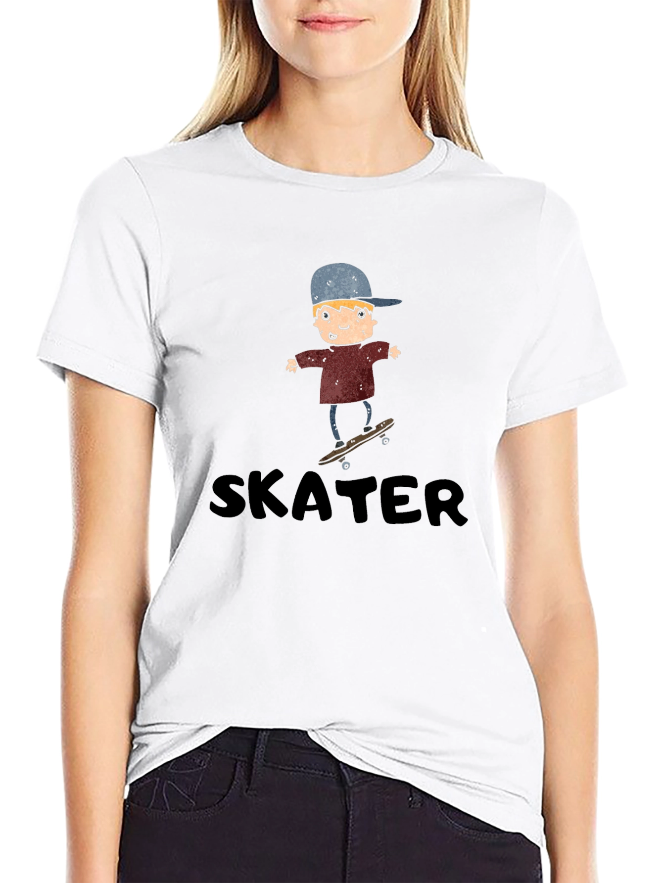 Skater Boy Graphic T-Shirt - Cool Cartoon Tee
