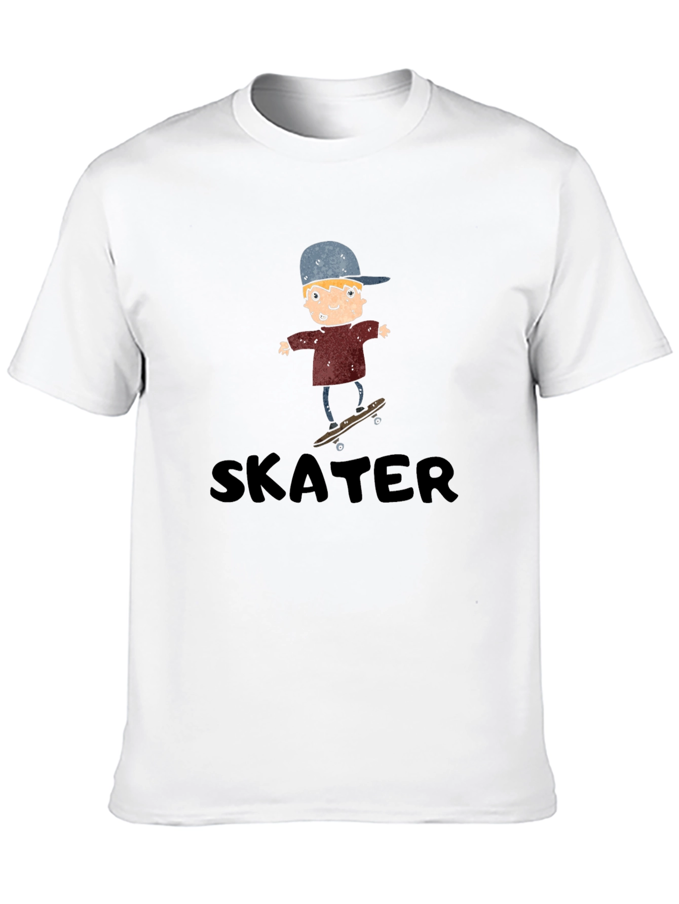 Skater Boy Graphic T-Shirt - Cool Cartoon Tee
