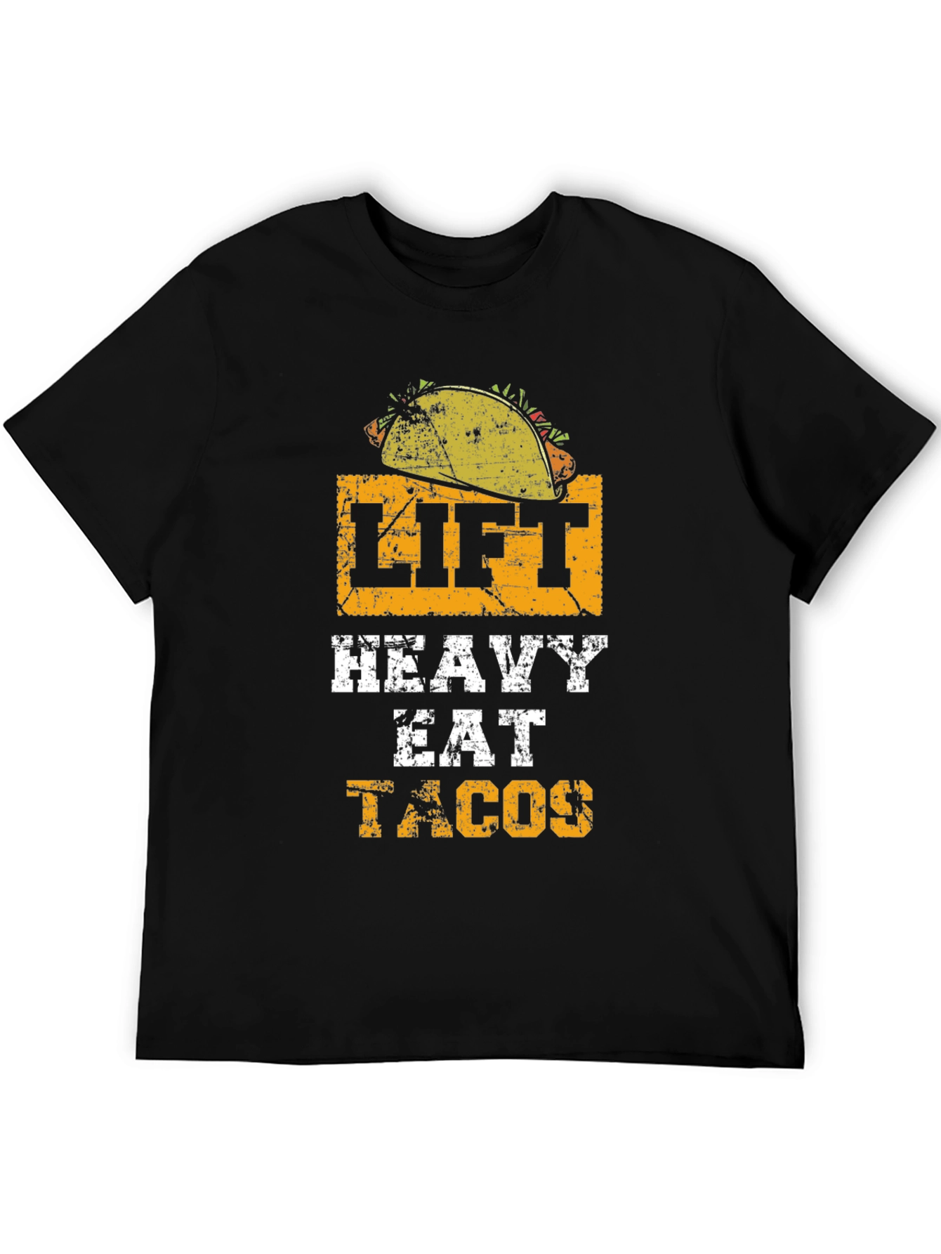 Lift Heavy Eat Tacos Graphic T-Shirt