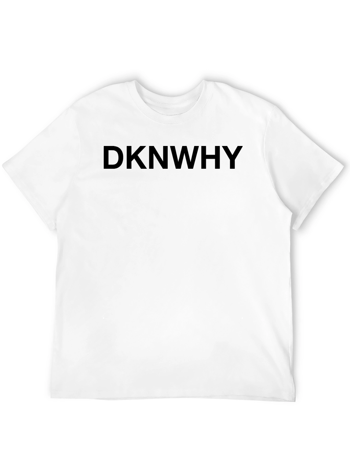 DKNWHY Black Graphic Tee - Casual Comfort