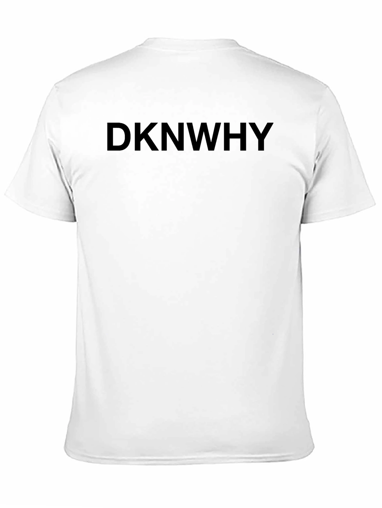 DKNWHY Black Graphic Tee - Casual Comfort
