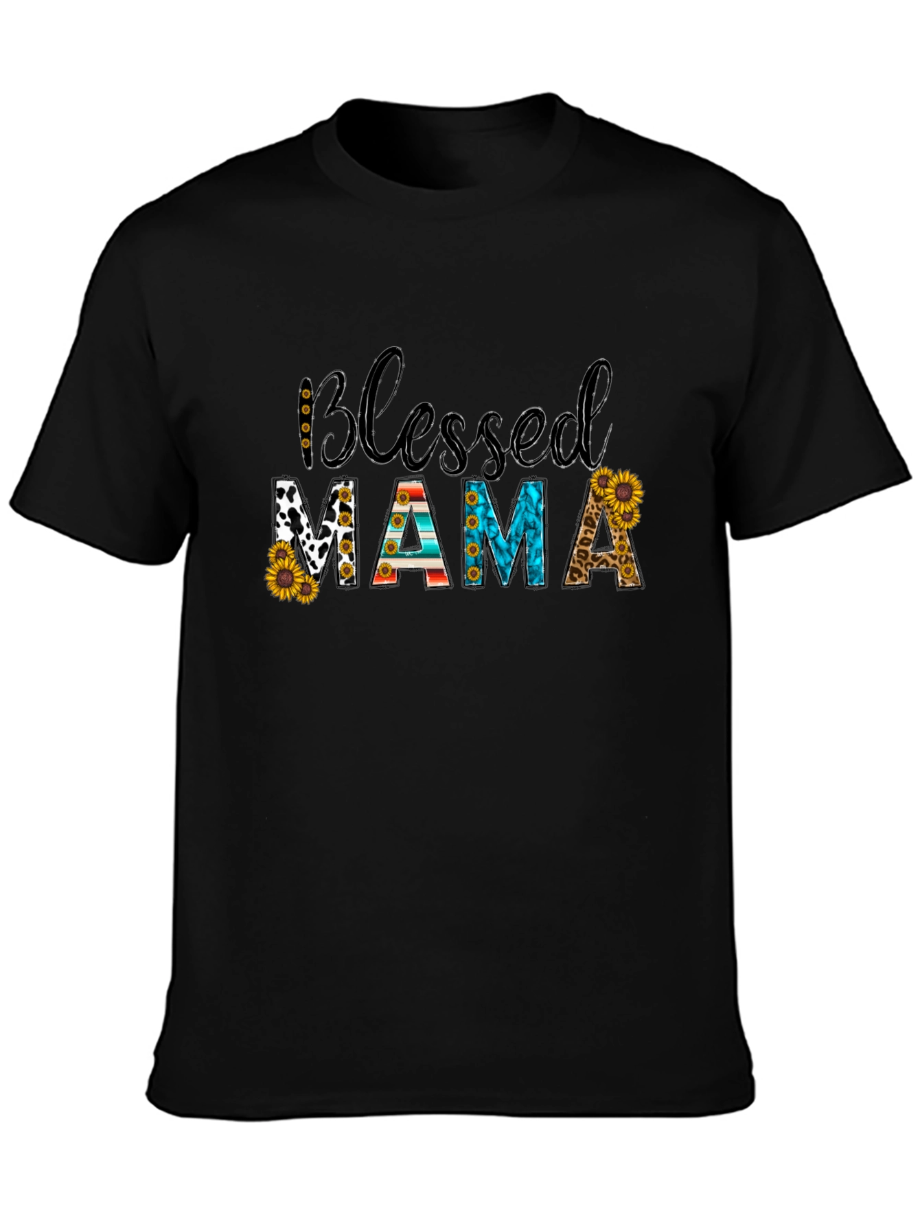 Blessed Mama T-Shirt - Black