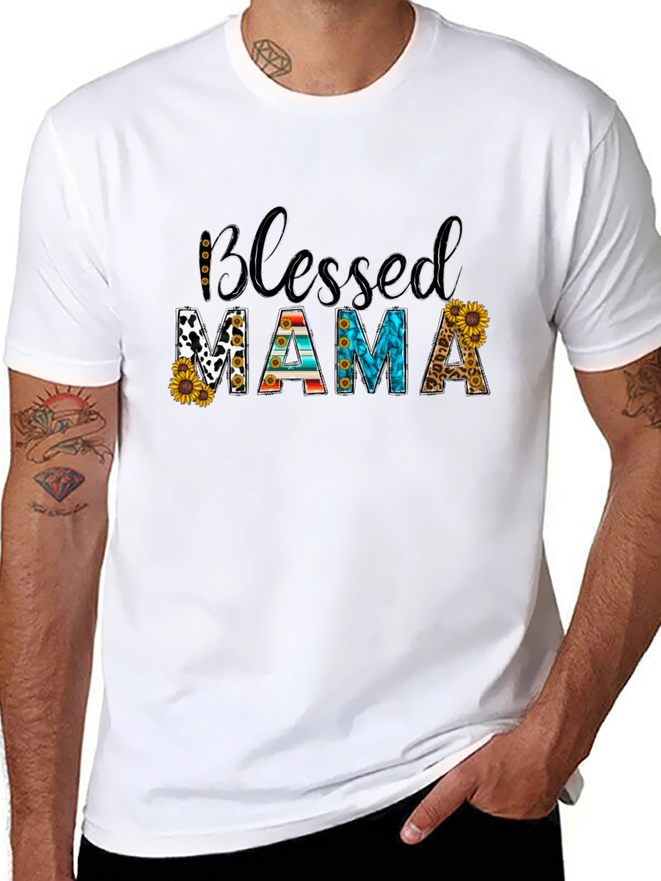 Blessed Mama T-Shirt - Black