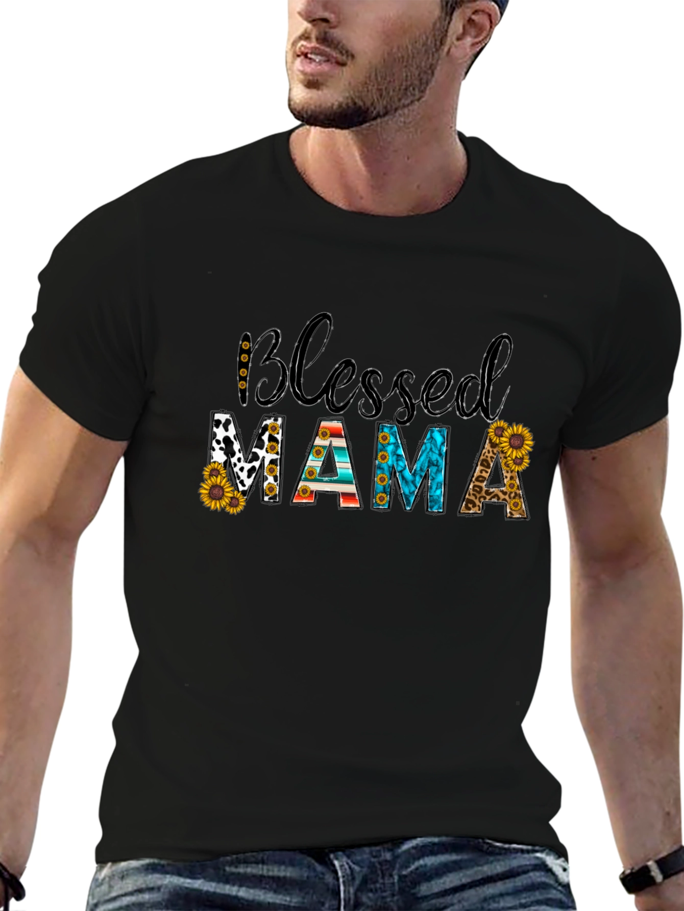 Blessed Mama T-Shirt - Black