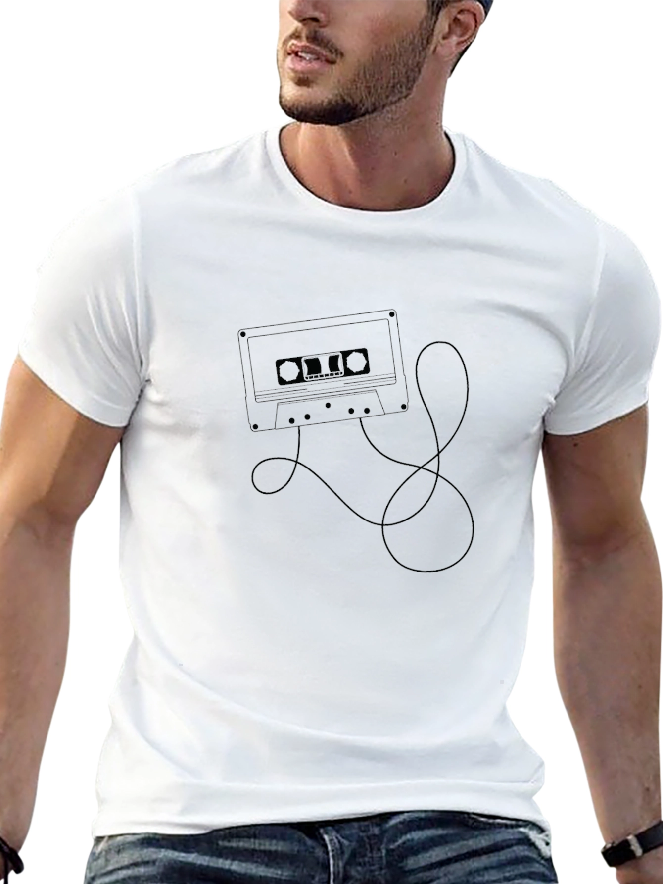 Cassette Tape Graphic Tee - Retro Cool