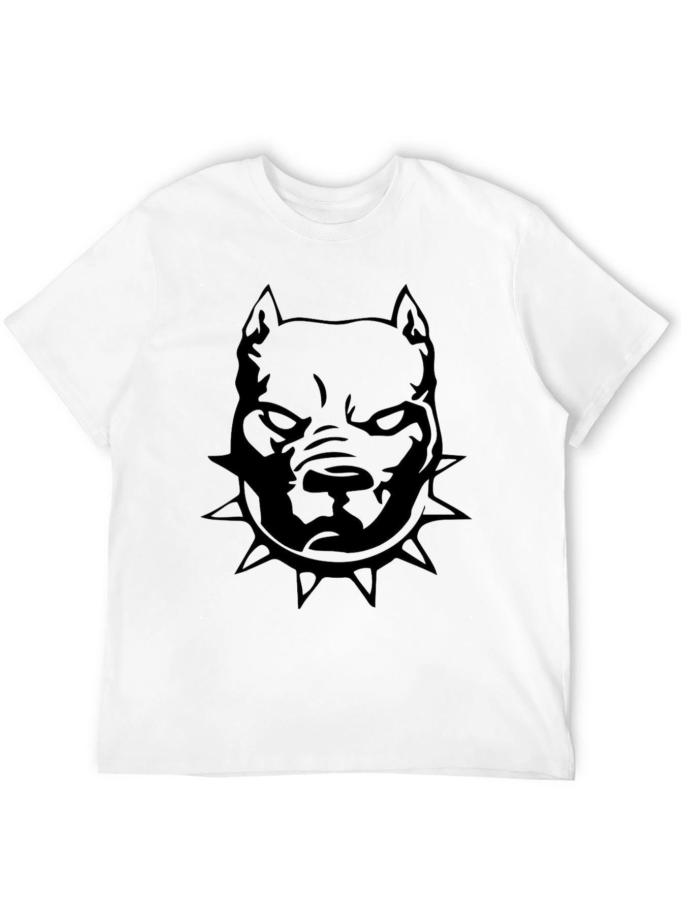 Mens Black Pitbull Graphic T-Shirt