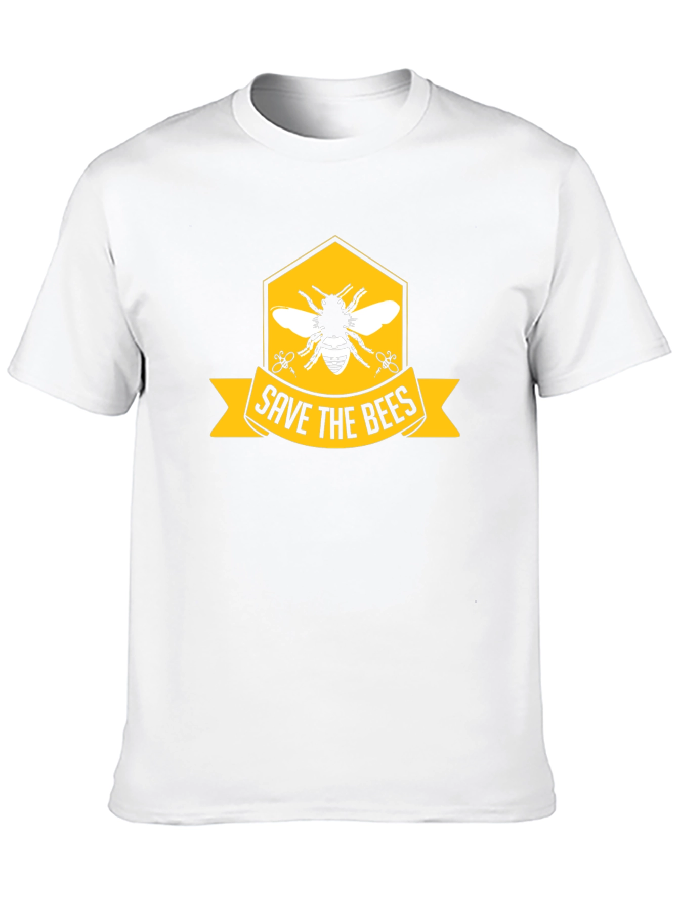 Save The Bees Graphic Tee - Black Cotton T-Shirt