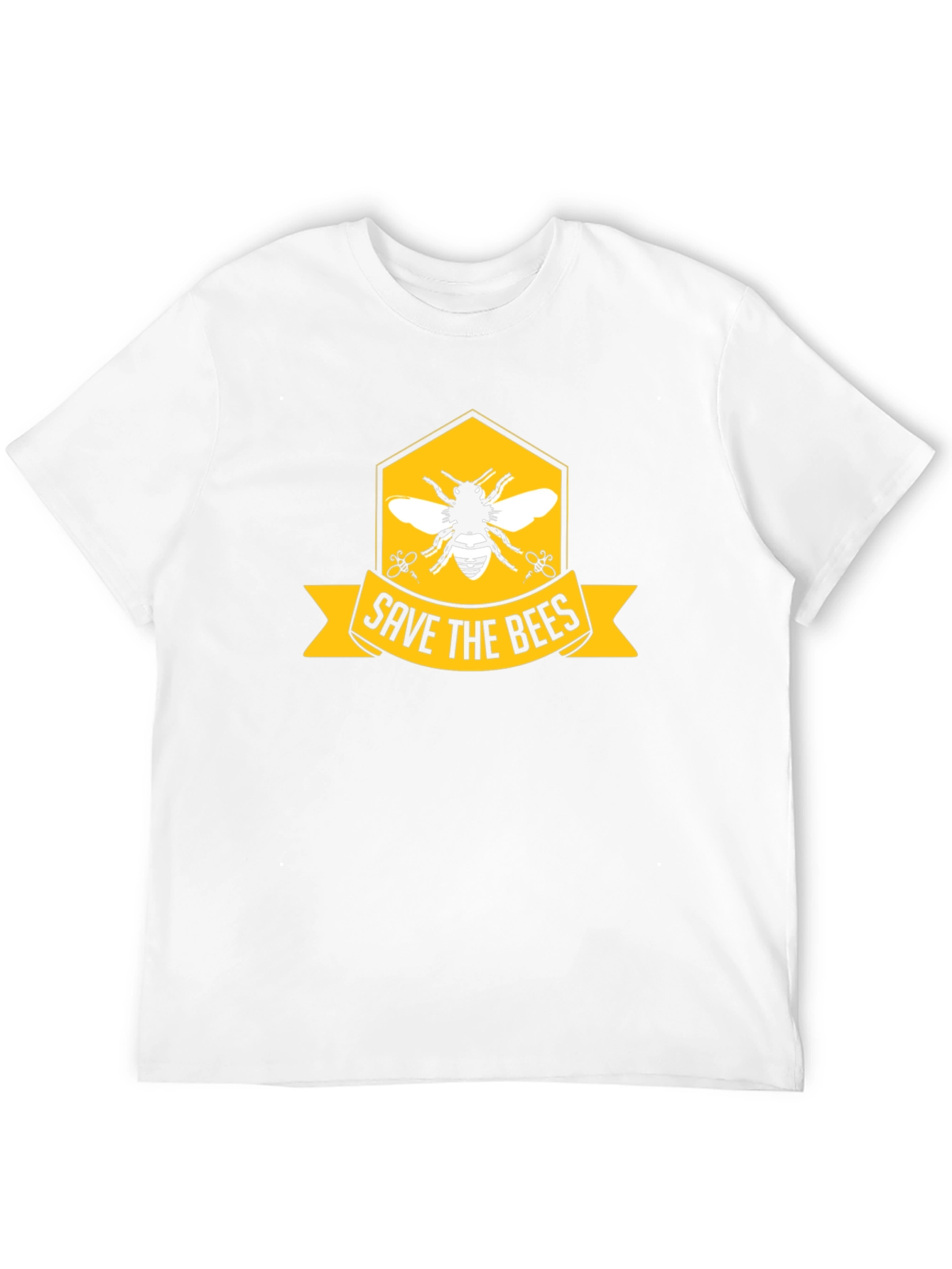 Save The Bees Graphic Tee - Black Cotton T-Shirt