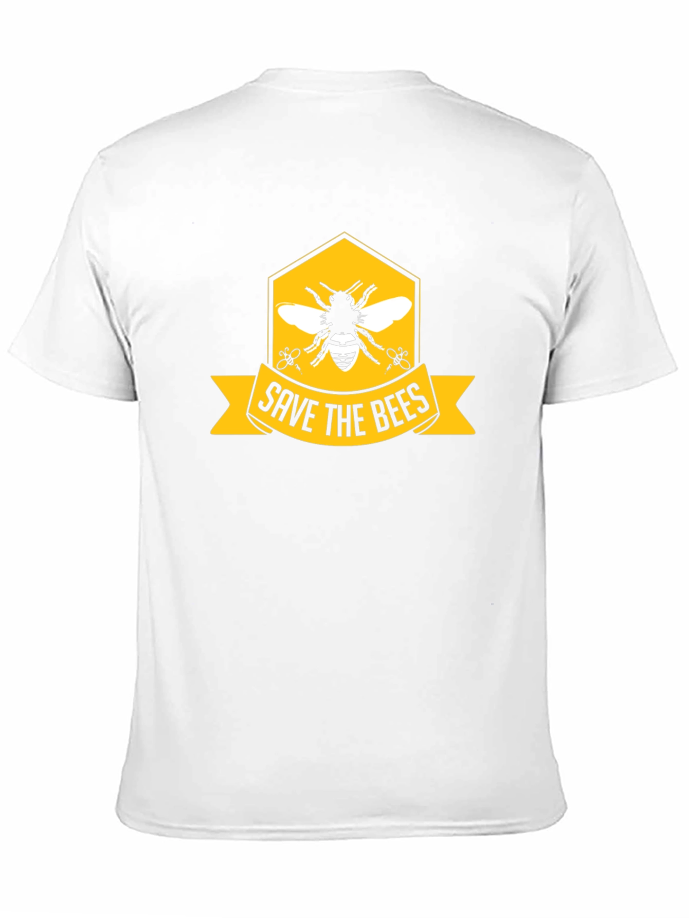 Save The Bees Graphic Tee - Black Cotton T-Shirt