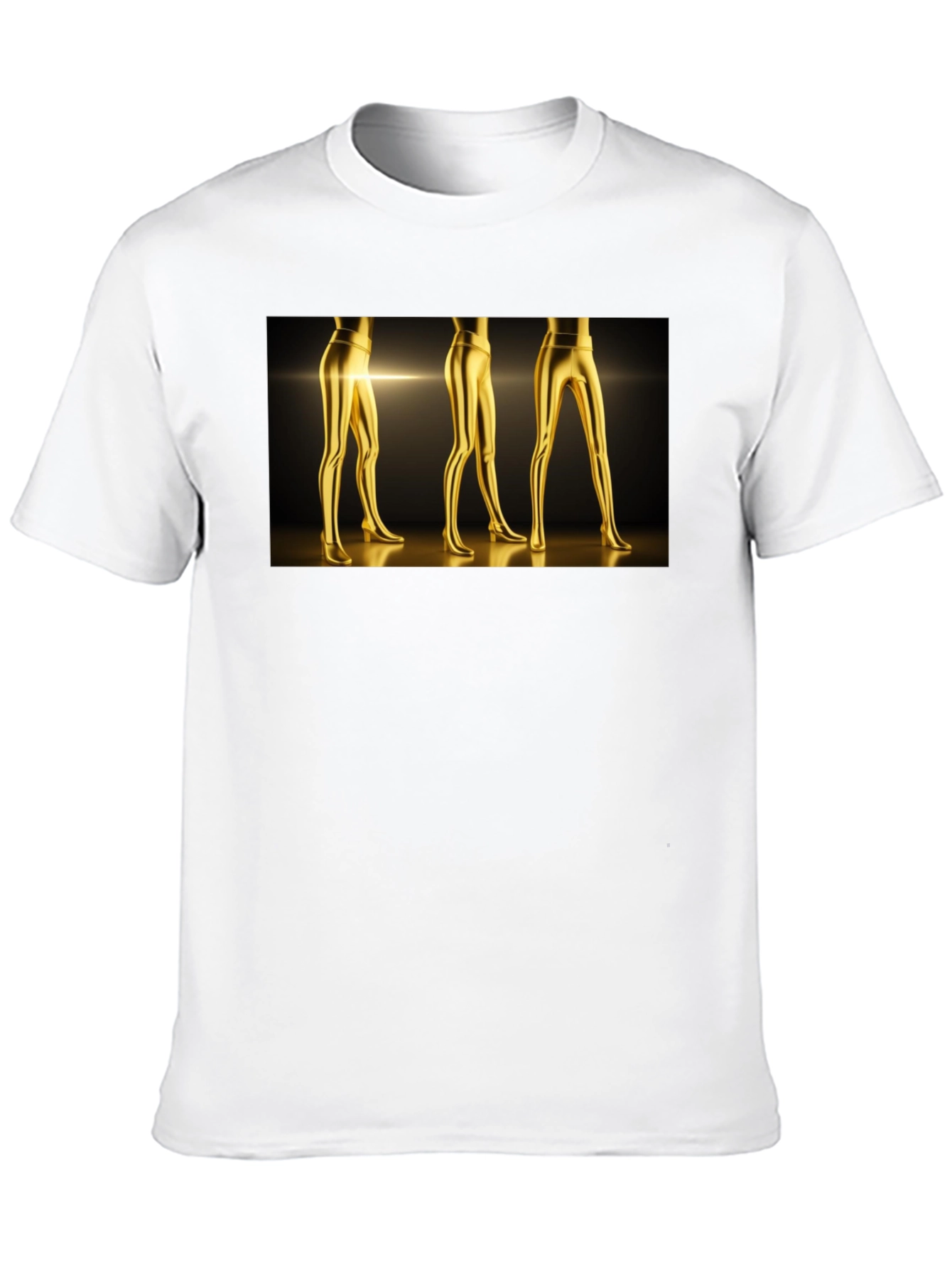 Golden Legs Graphic Tee - Bold Fashion