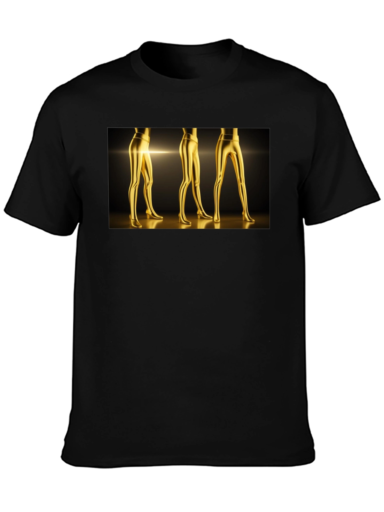 Golden Legs Graphic Tee - Bold Fashion