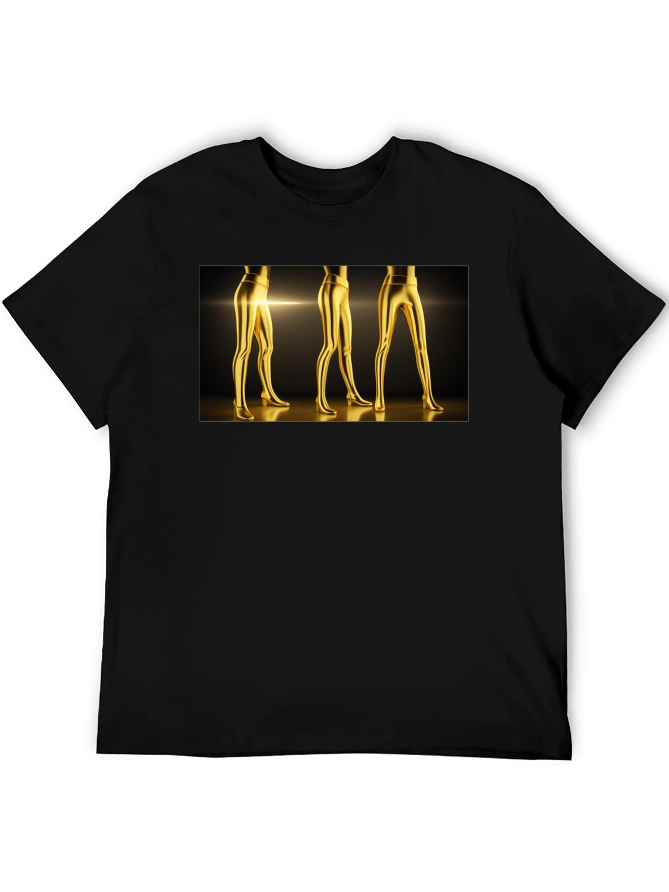 Golden Legs Graphic Tee - Bold Fashion