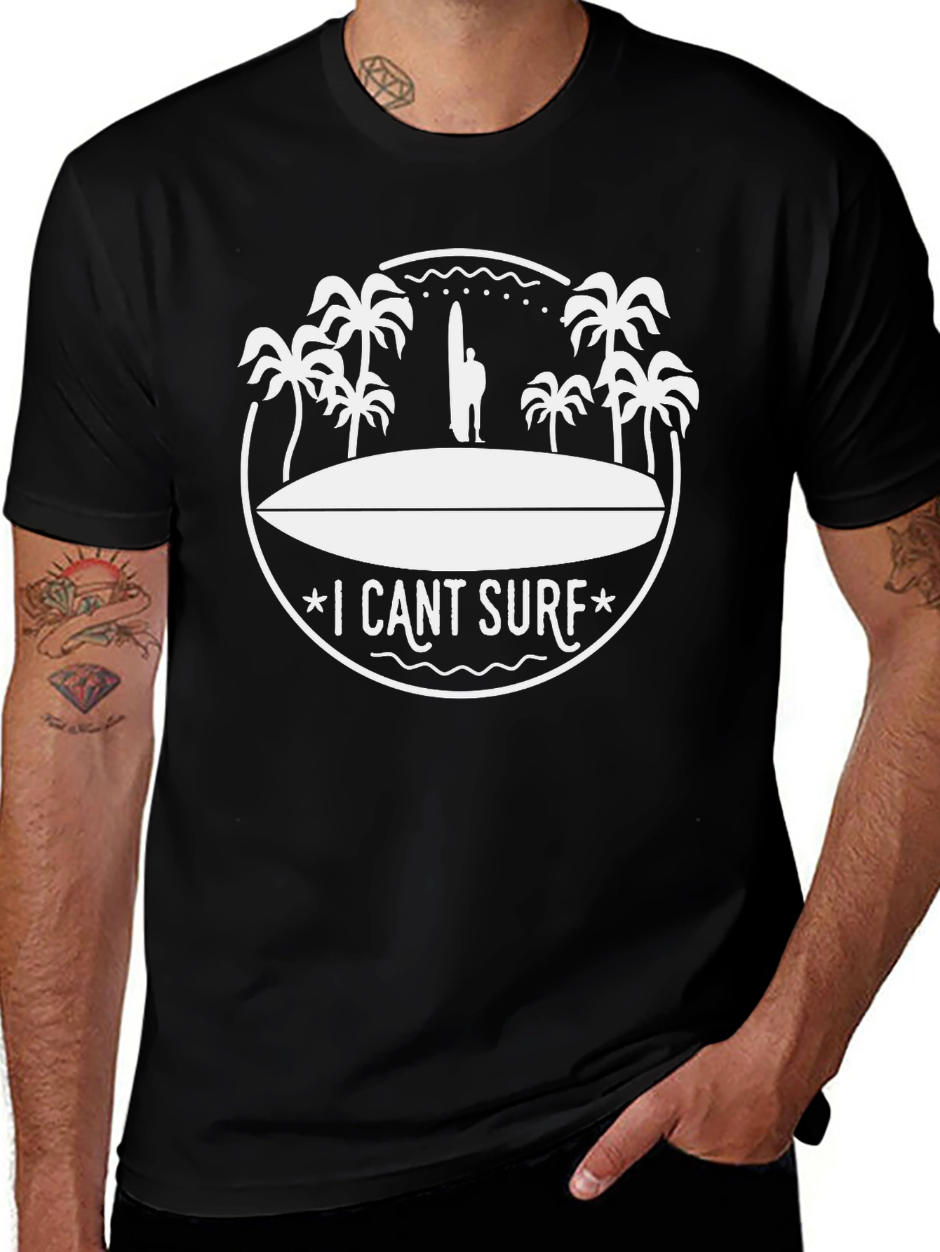 I Cant Surf Graphic T-Shirt