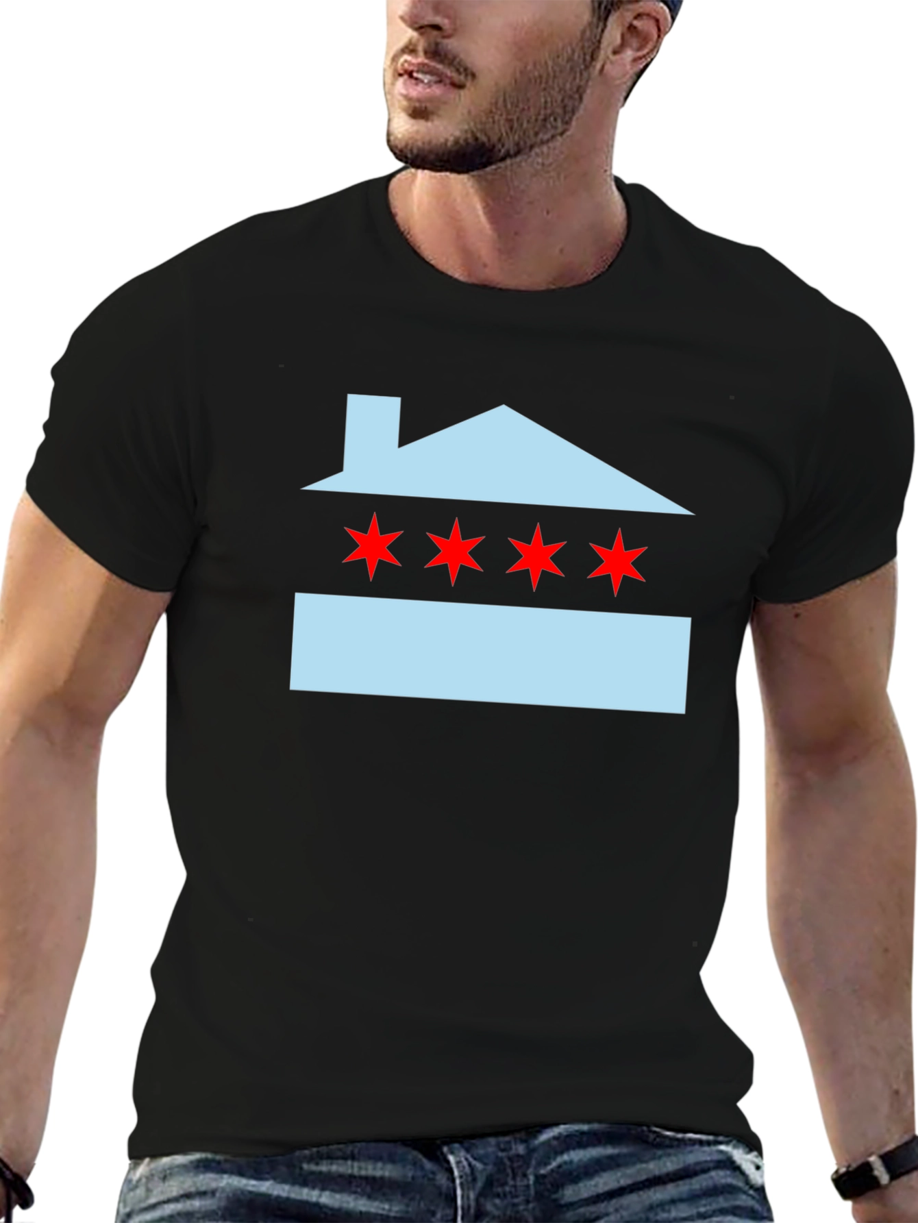 Chicago House Flag Graphic Tee