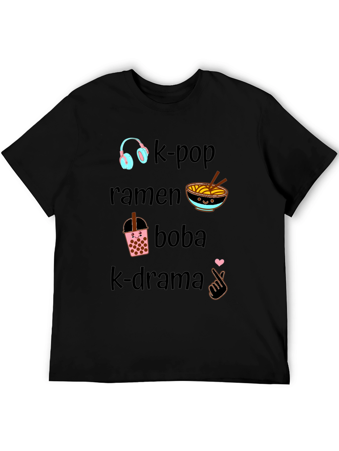 K-Pop Ramen Boba K-Drama Tee