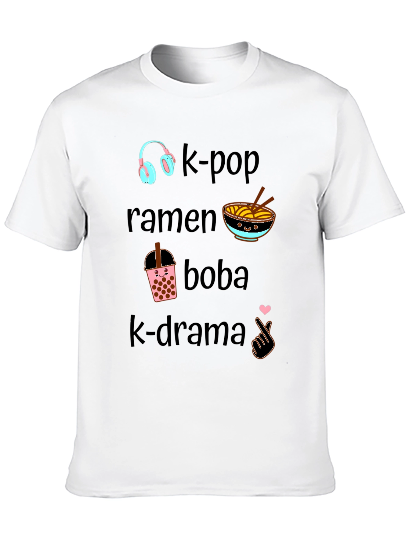 K-Pop Ramen Boba K-Drama Tee