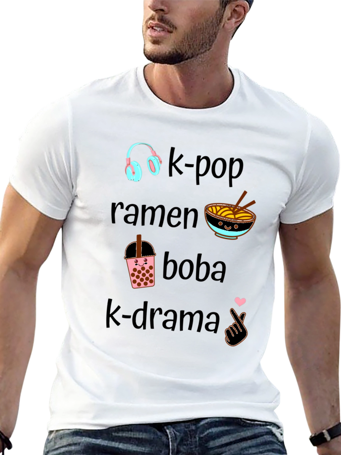 K-Pop Ramen Boba K-Drama Tee