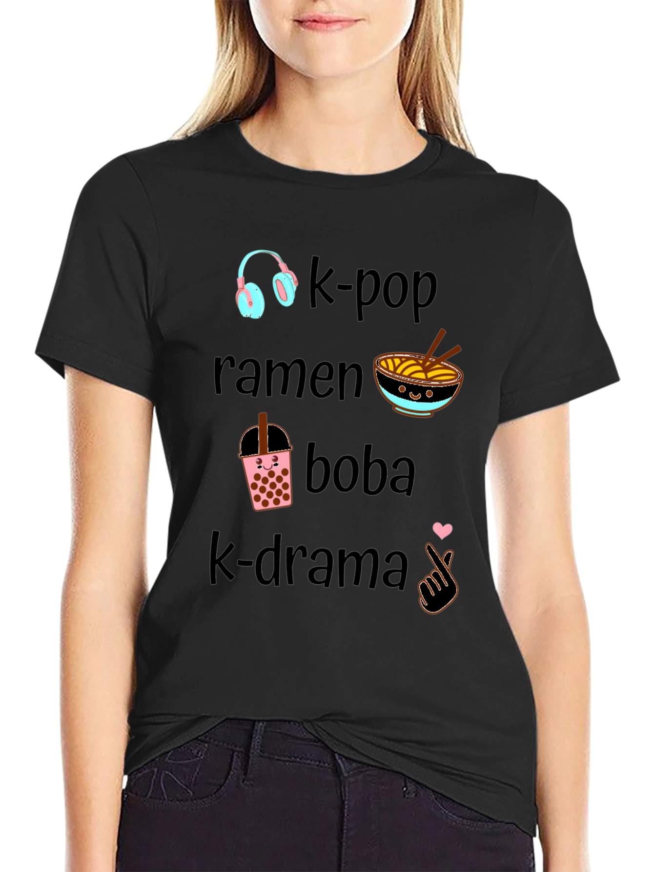 K-Pop Ramen Boba K-Drama Tee