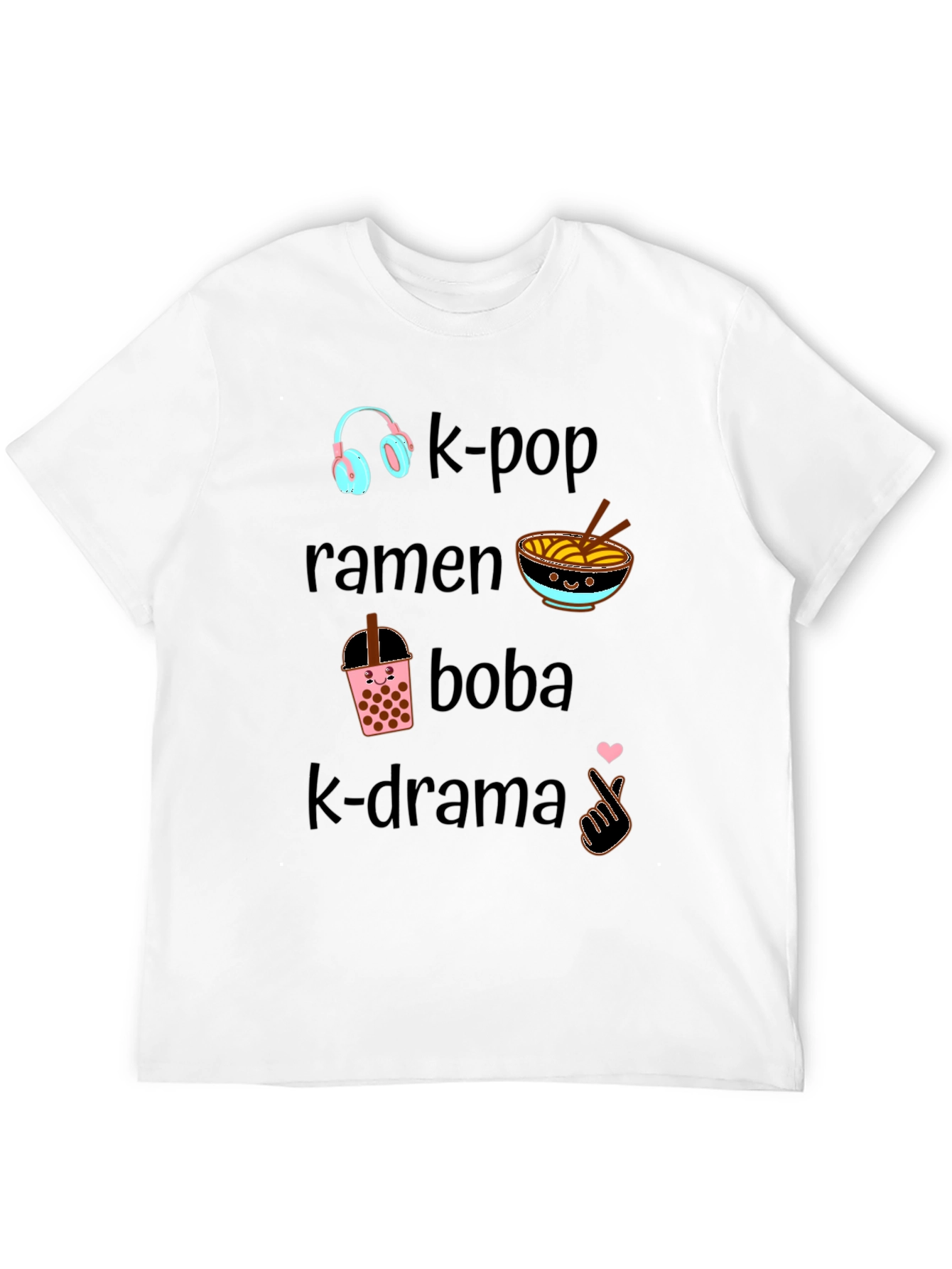 K-Pop Ramen Boba K-Drama Tee