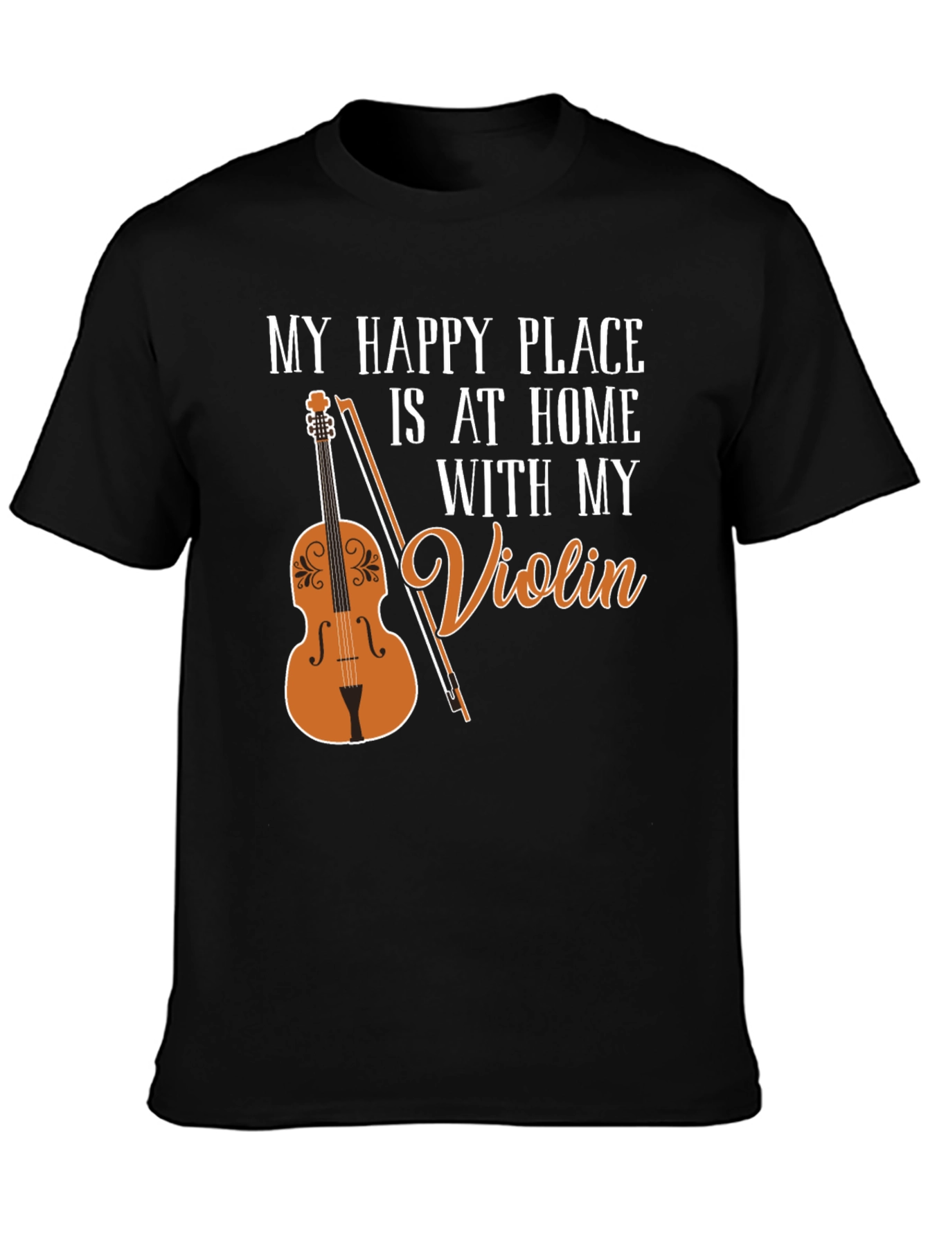 My Happy Place Violin T-Shirt - Musicians Tee