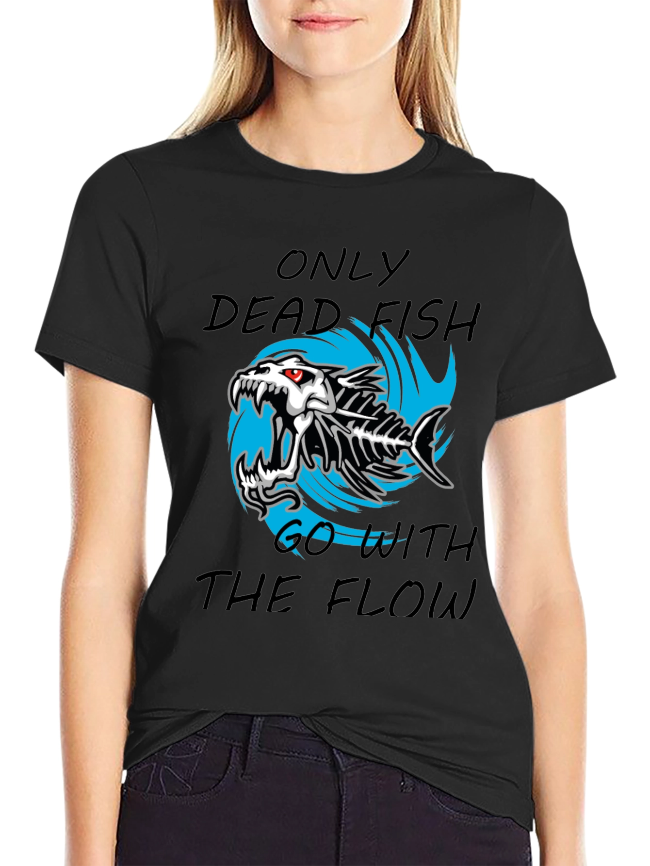 Dead Fish Flow Graphic T-Shirt