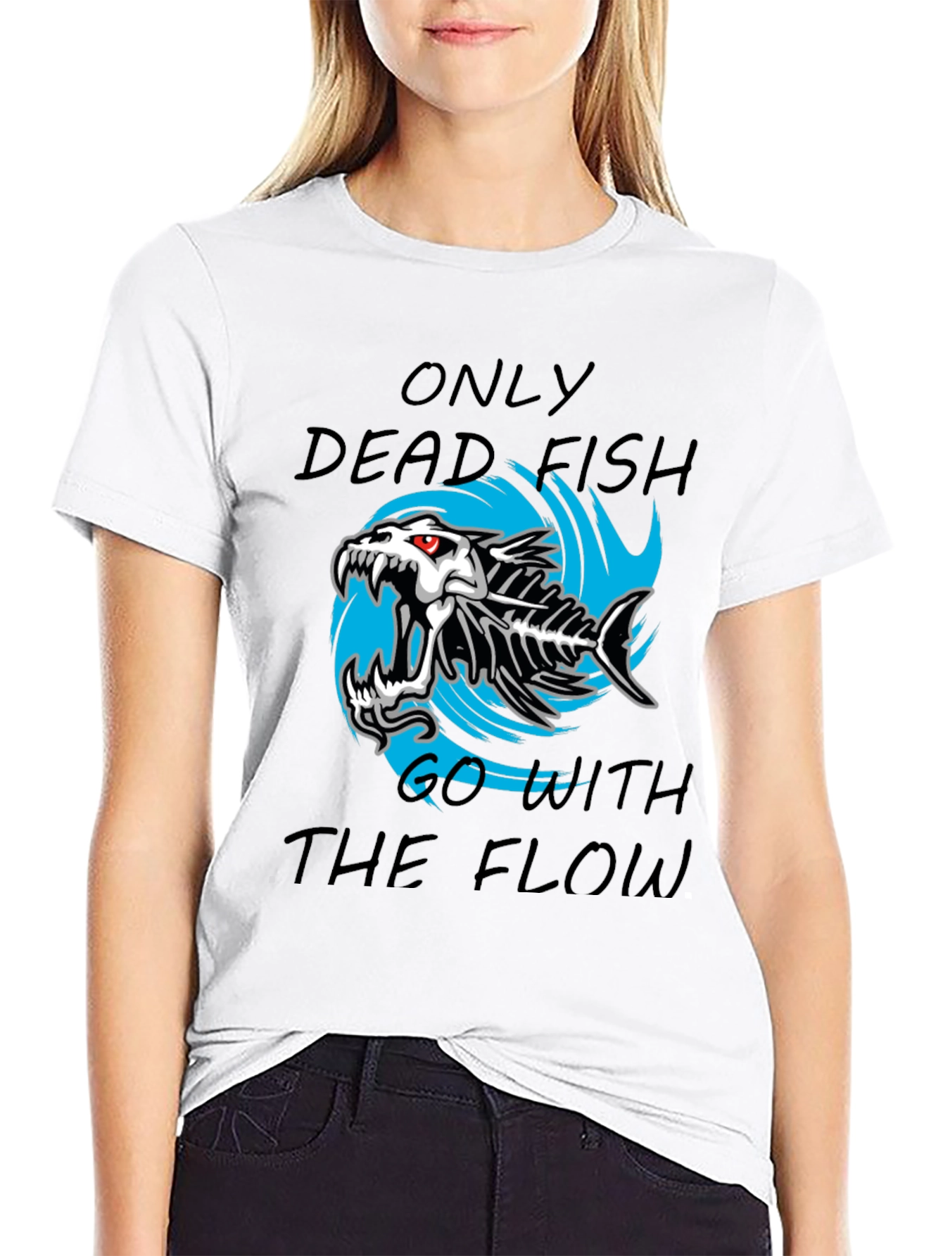Dead Fish Flow Graphic T-Shirt