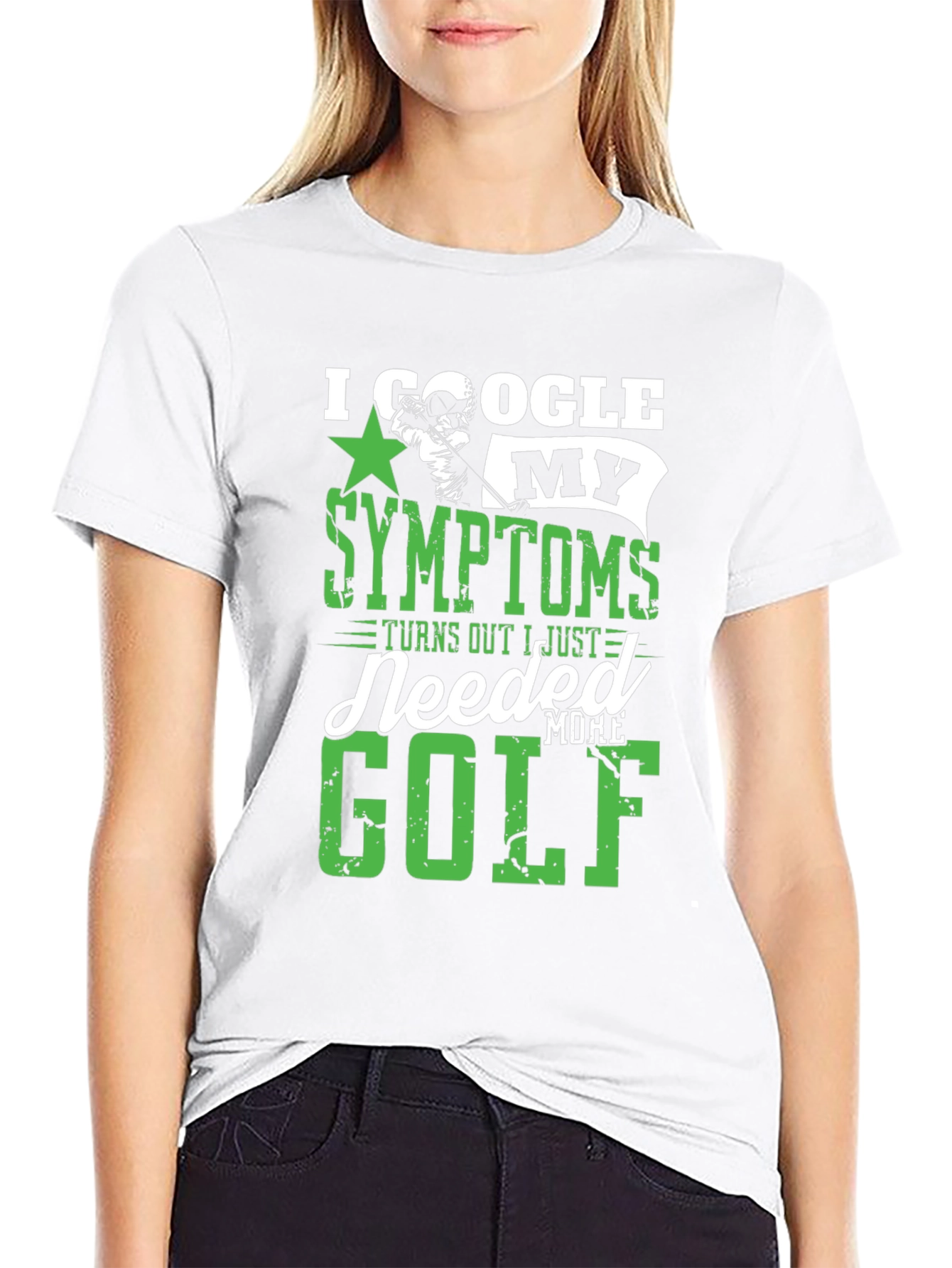 I Google My Symptoms Golf T-Shirt